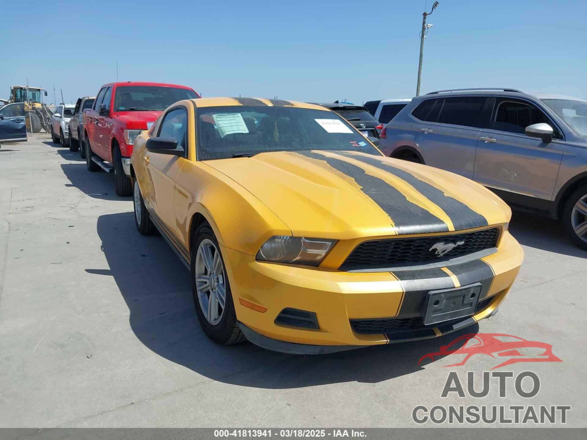 FORD MUSTANG 2012 - 1ZVBP8AM6C5229985