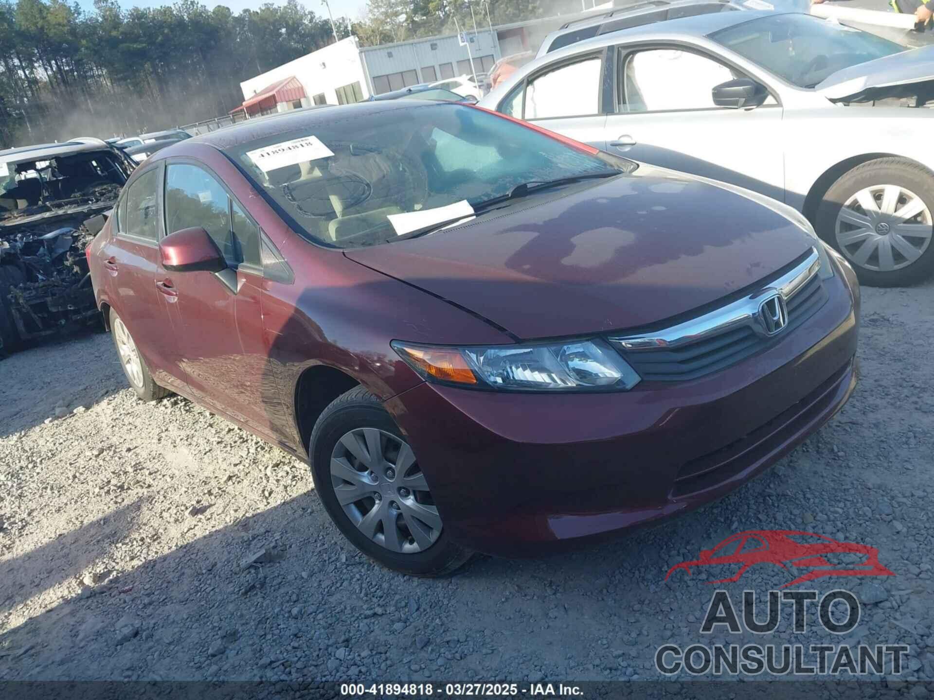 HONDA CIVIC 2012 - 19XFB2F59CE074502