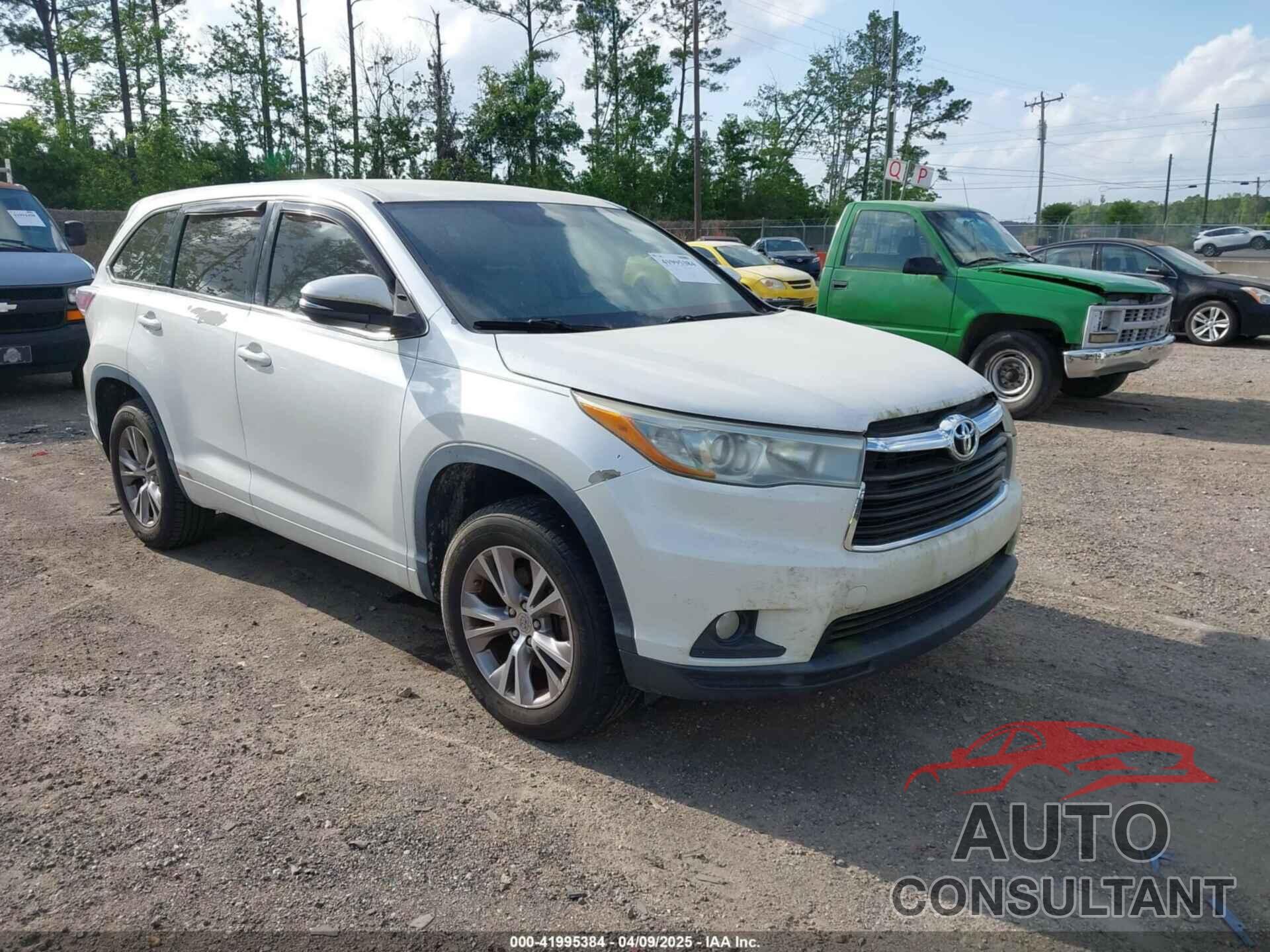 TOYOTA HIGHLANDER 2015 - 5TDZKRFH7FS107801
