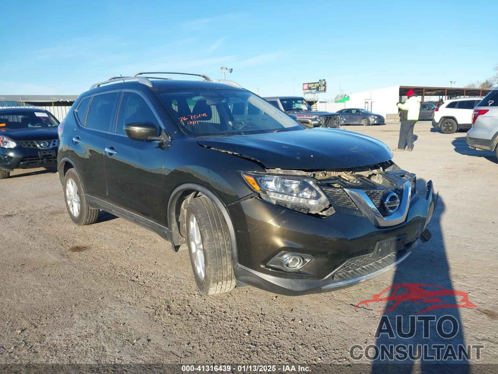 NISSAN ROGUE 2016 - KNMAT2MT4GP685231