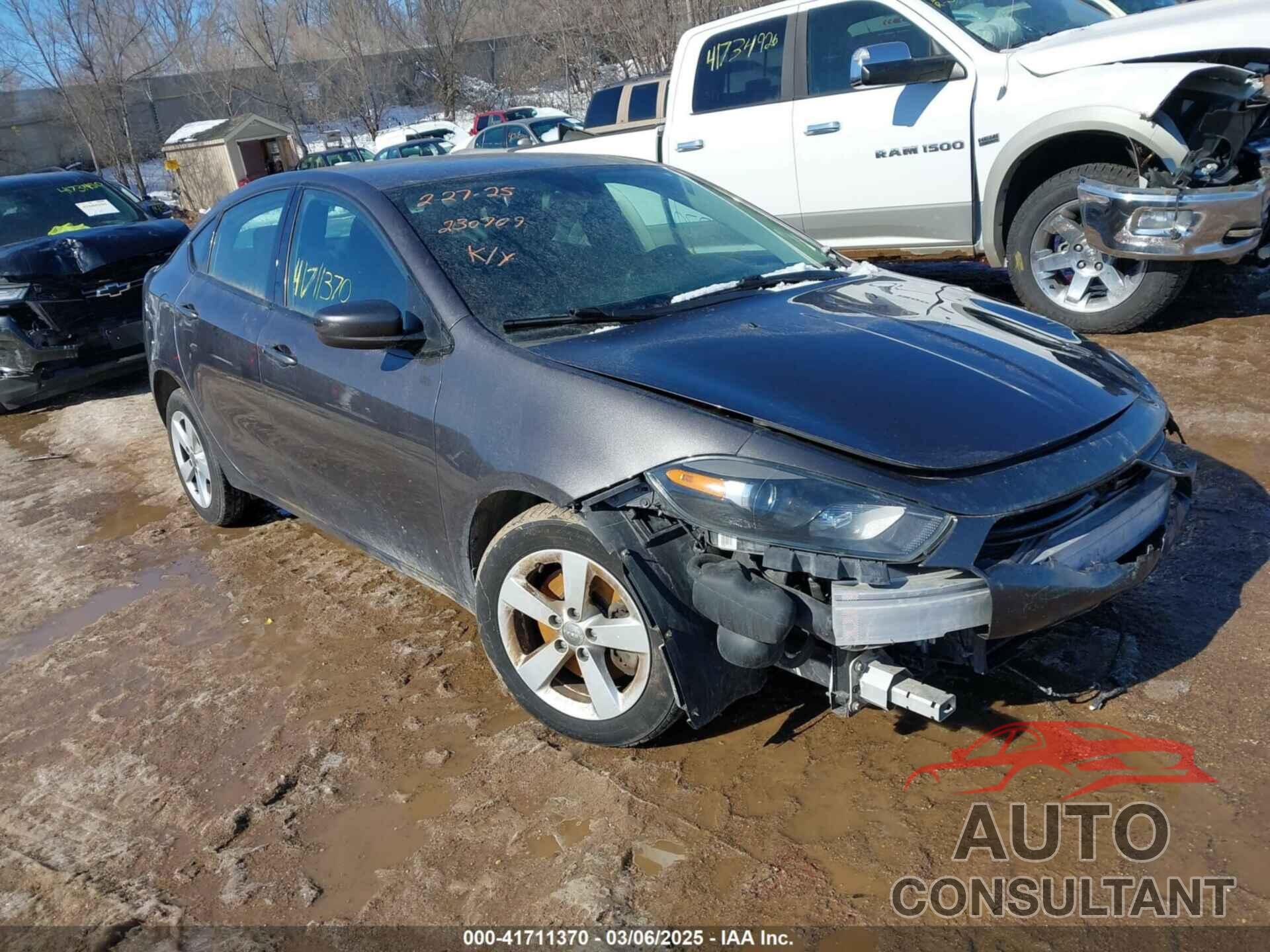 DODGE DART 2015 - 1C3CDFBB4FD369534