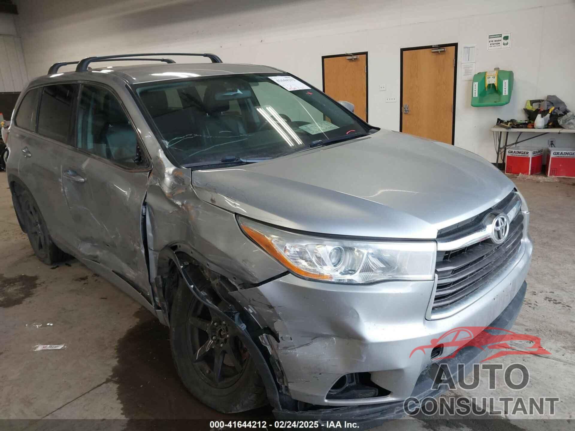 TOYOTA HIGHLANDER 2014 - 5TDBKRFH5ES049445