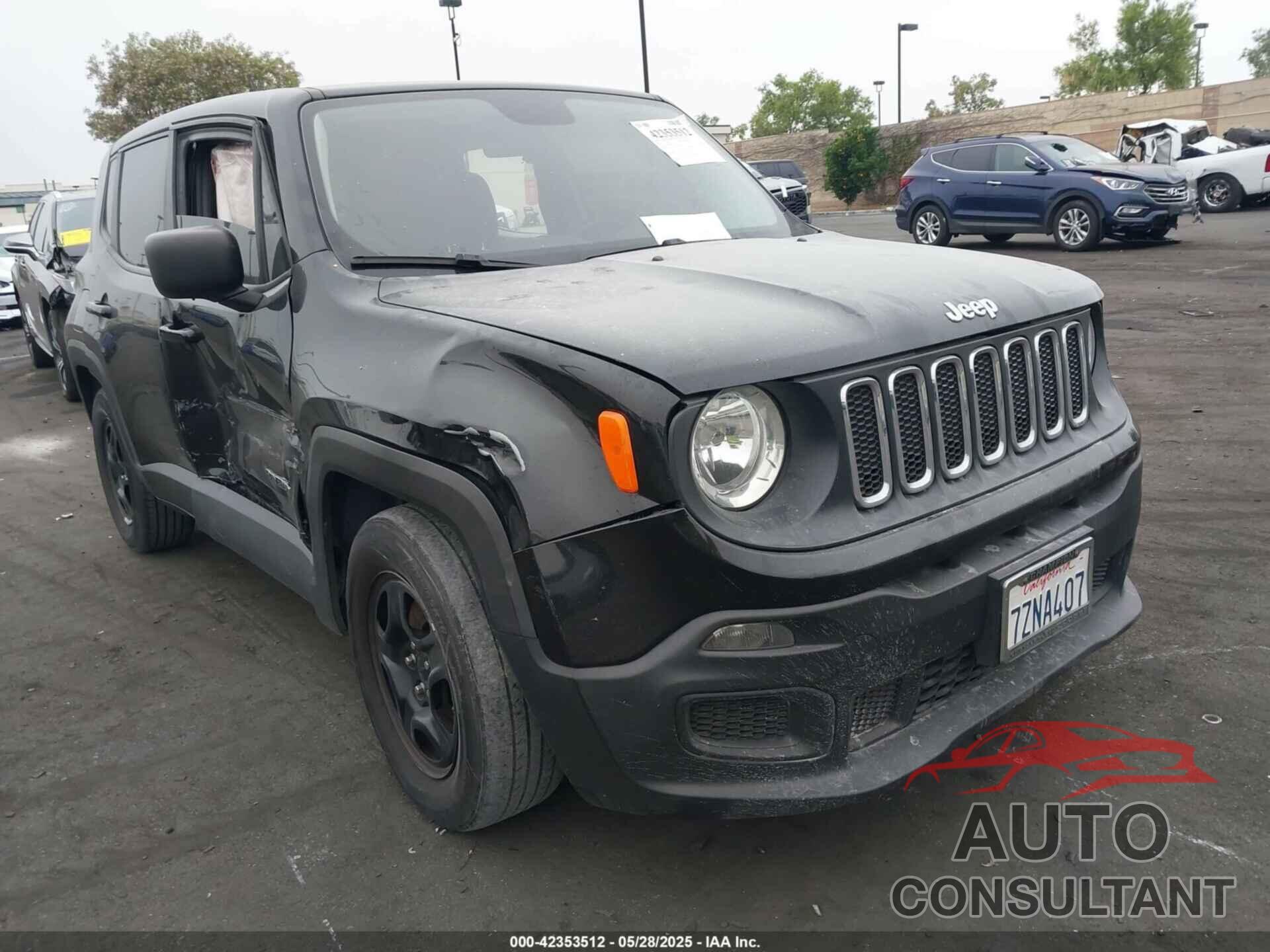 JEEP RENEGADE 2017 - ZACCJAAB8HPF47233