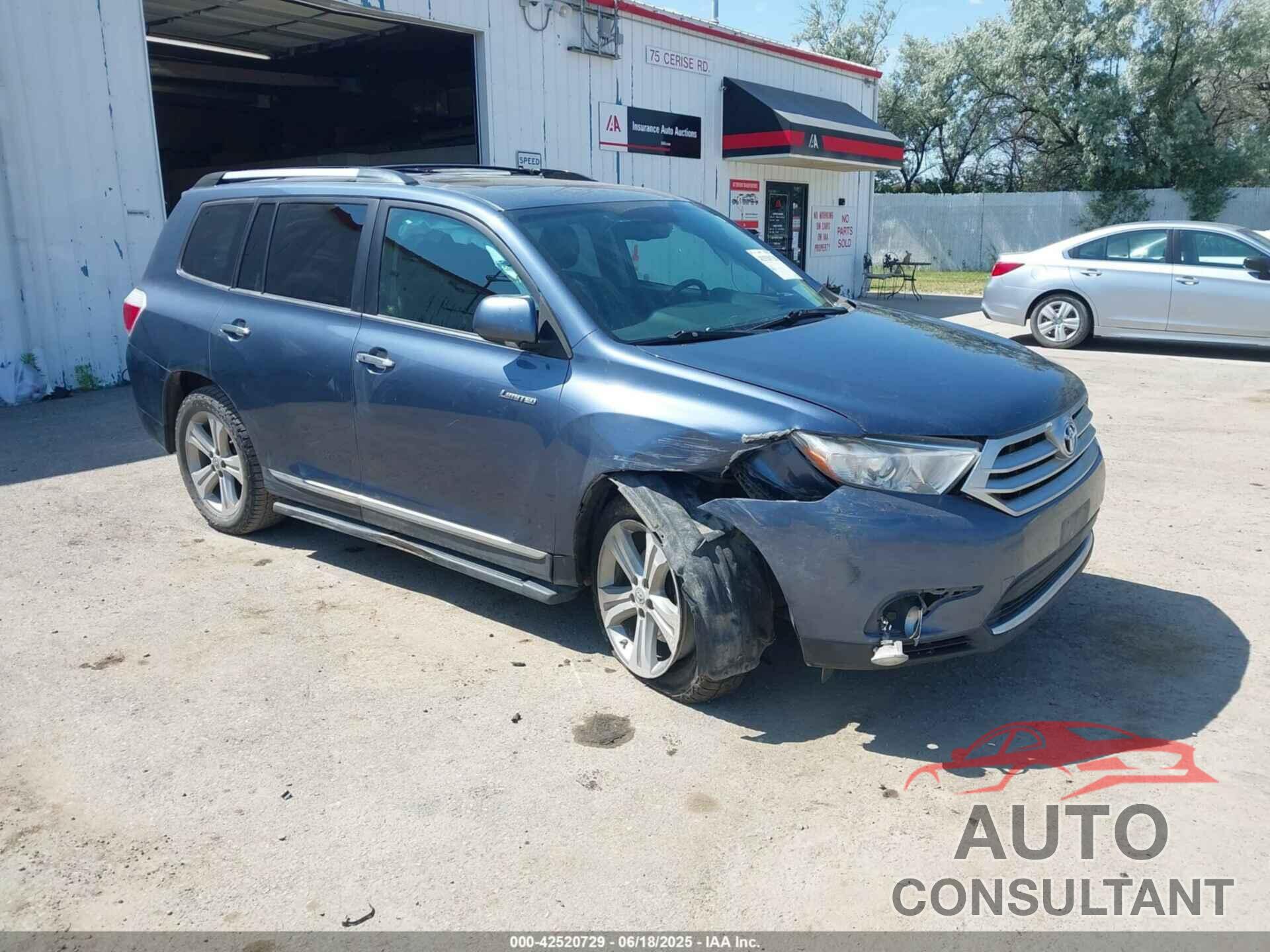 TOYOTA HIGHLANDER 2013 - 5TDDK3EH5DS234083