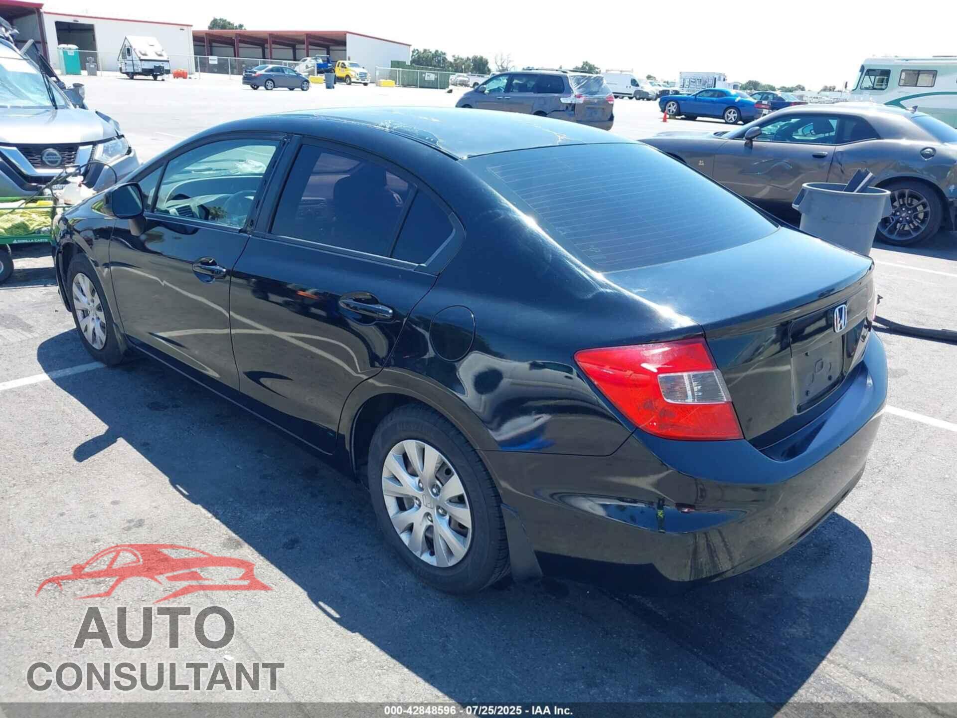 HONDA CIVIC 2012 - 19XFB2F54CE324857