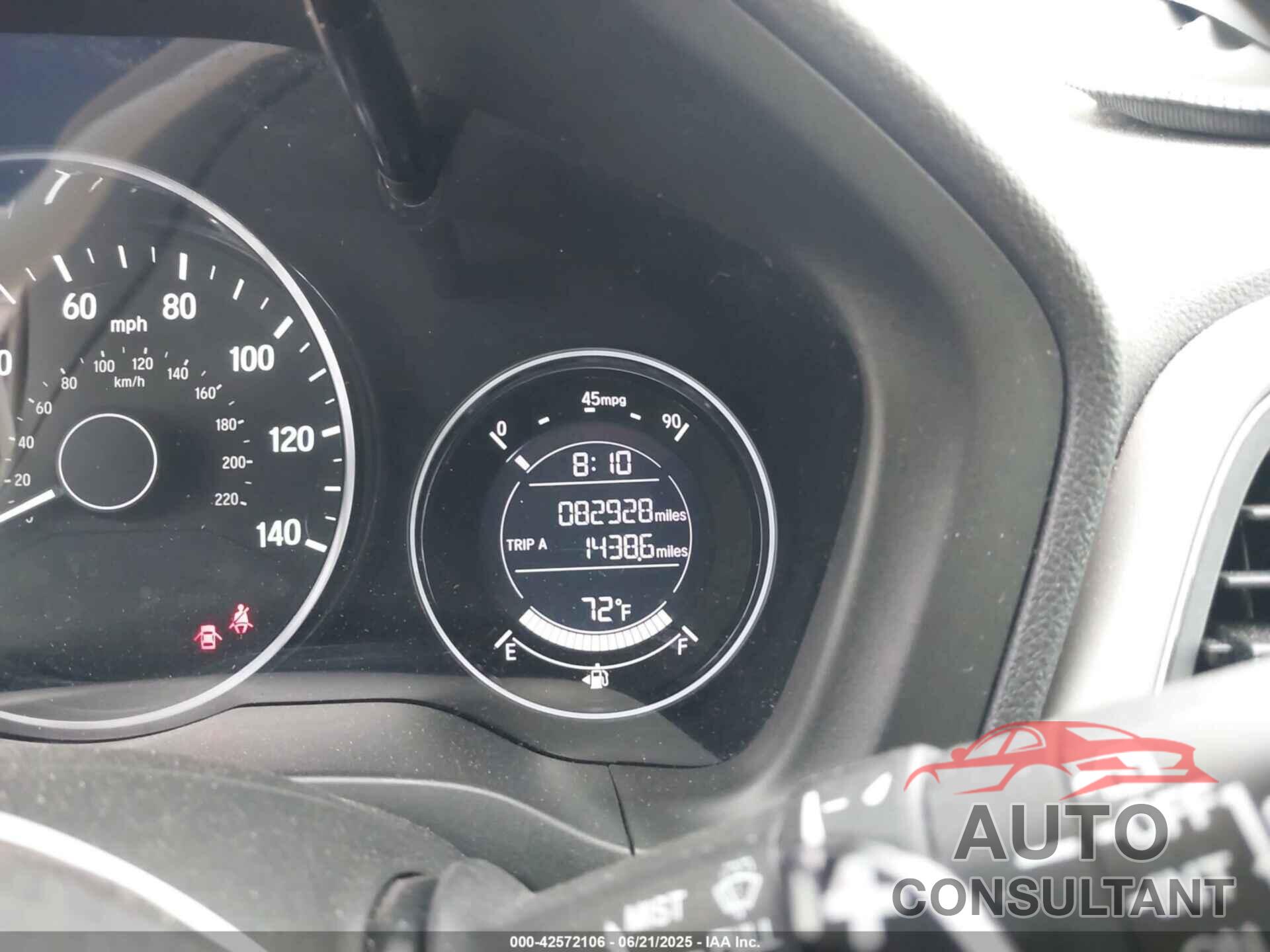 HONDA HR-V 2017 - 3CZRU5H54HG708942