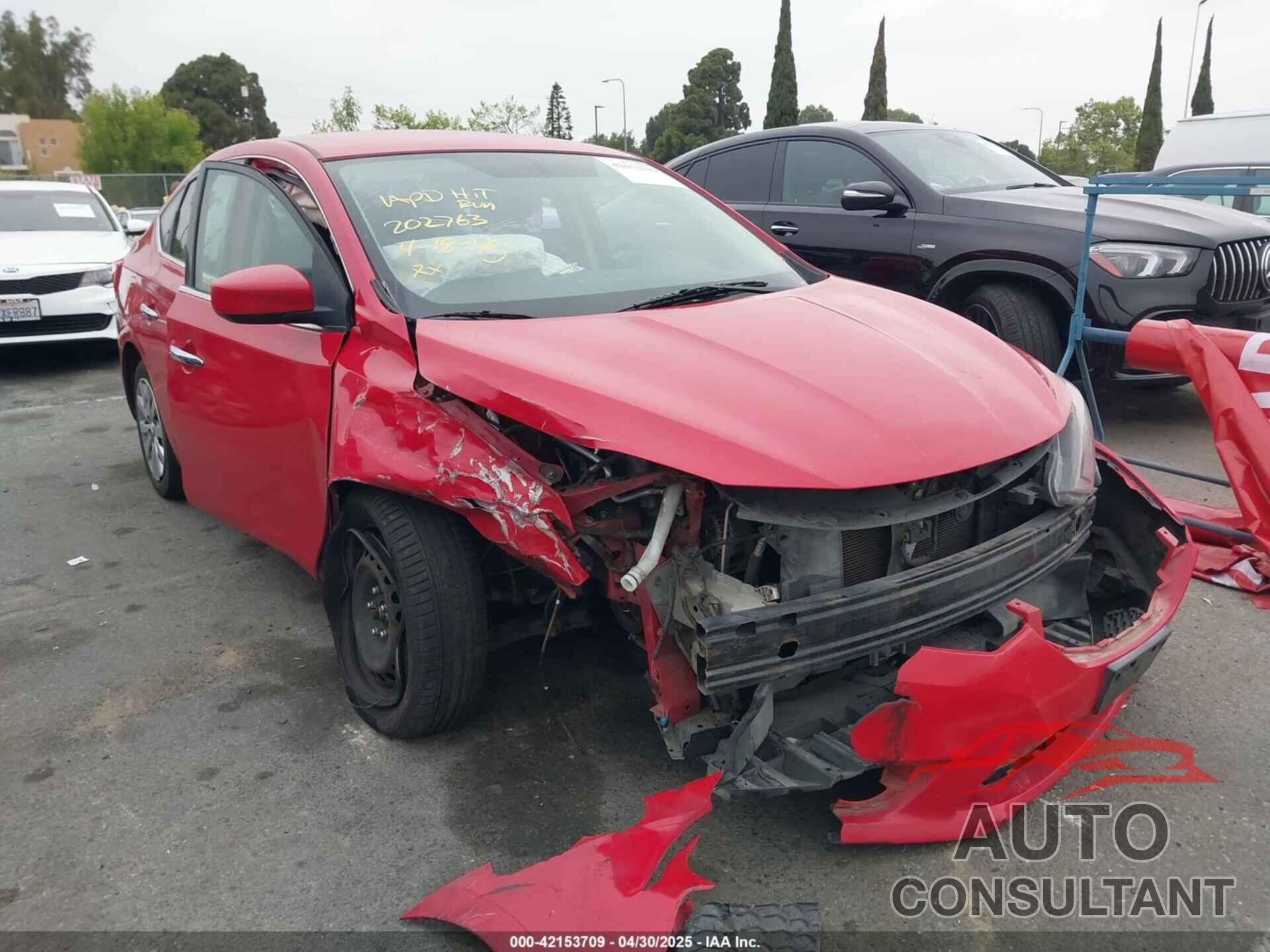 NISSAN SENTRA 2017 - 3N1AB7AP4HL681655