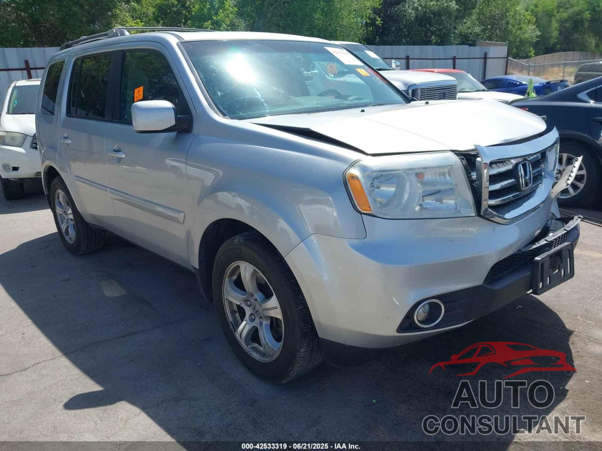 HONDA PILOT 2012 - 5FNYF4H63CB016359
