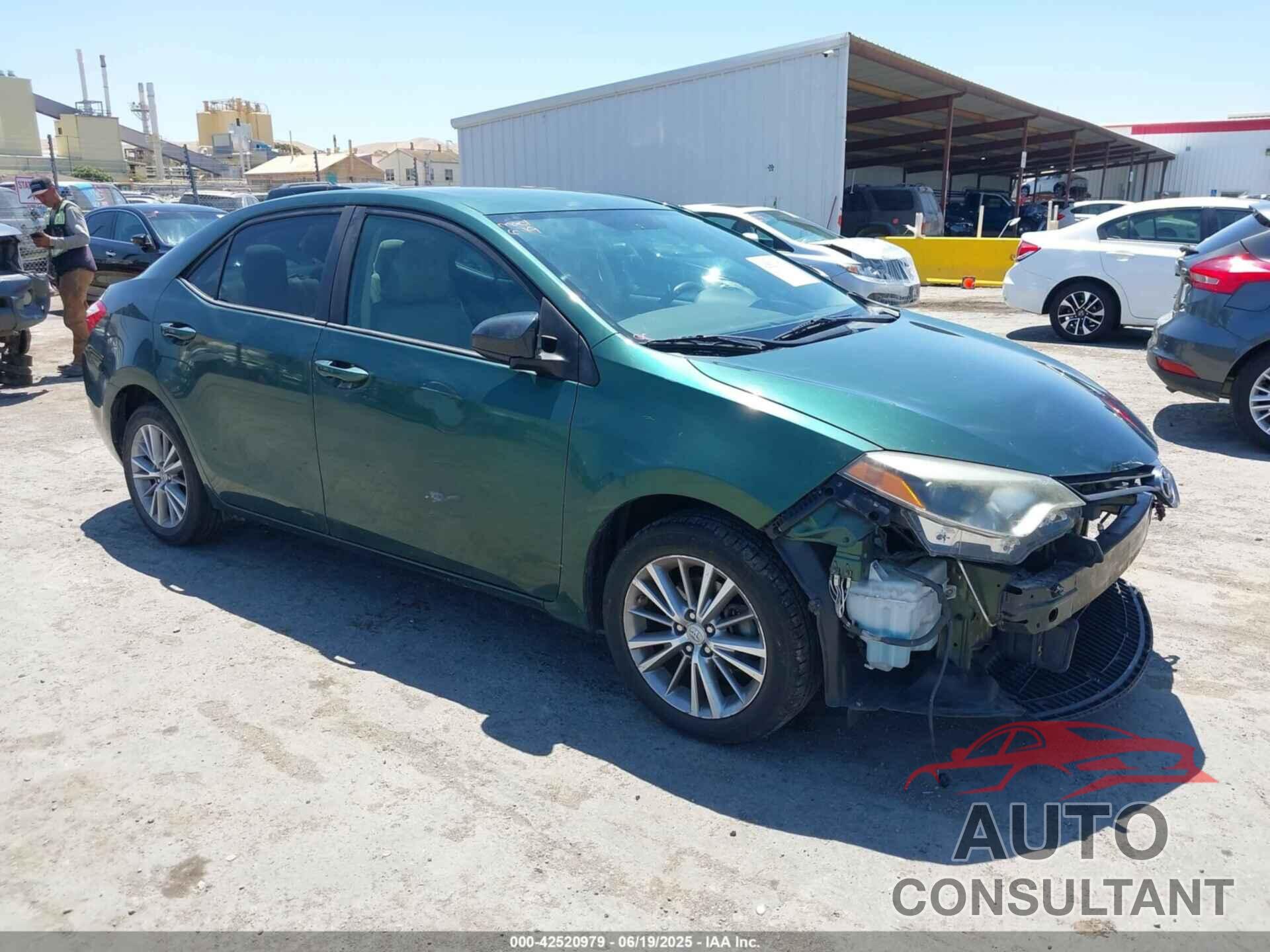 TOYOTA COROLLA 2015 - 5YFBURHEXFP212761