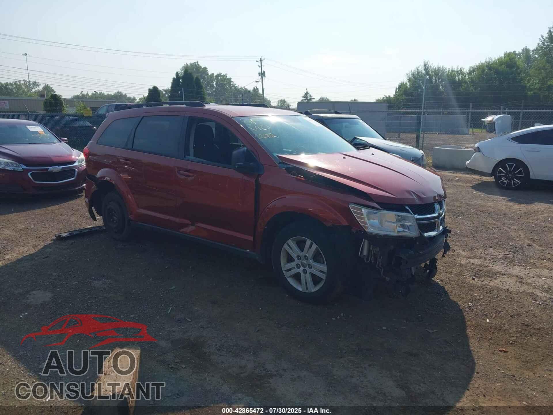 DODGE JOURNEY 2012 - 3C4PDCAB8CT367983