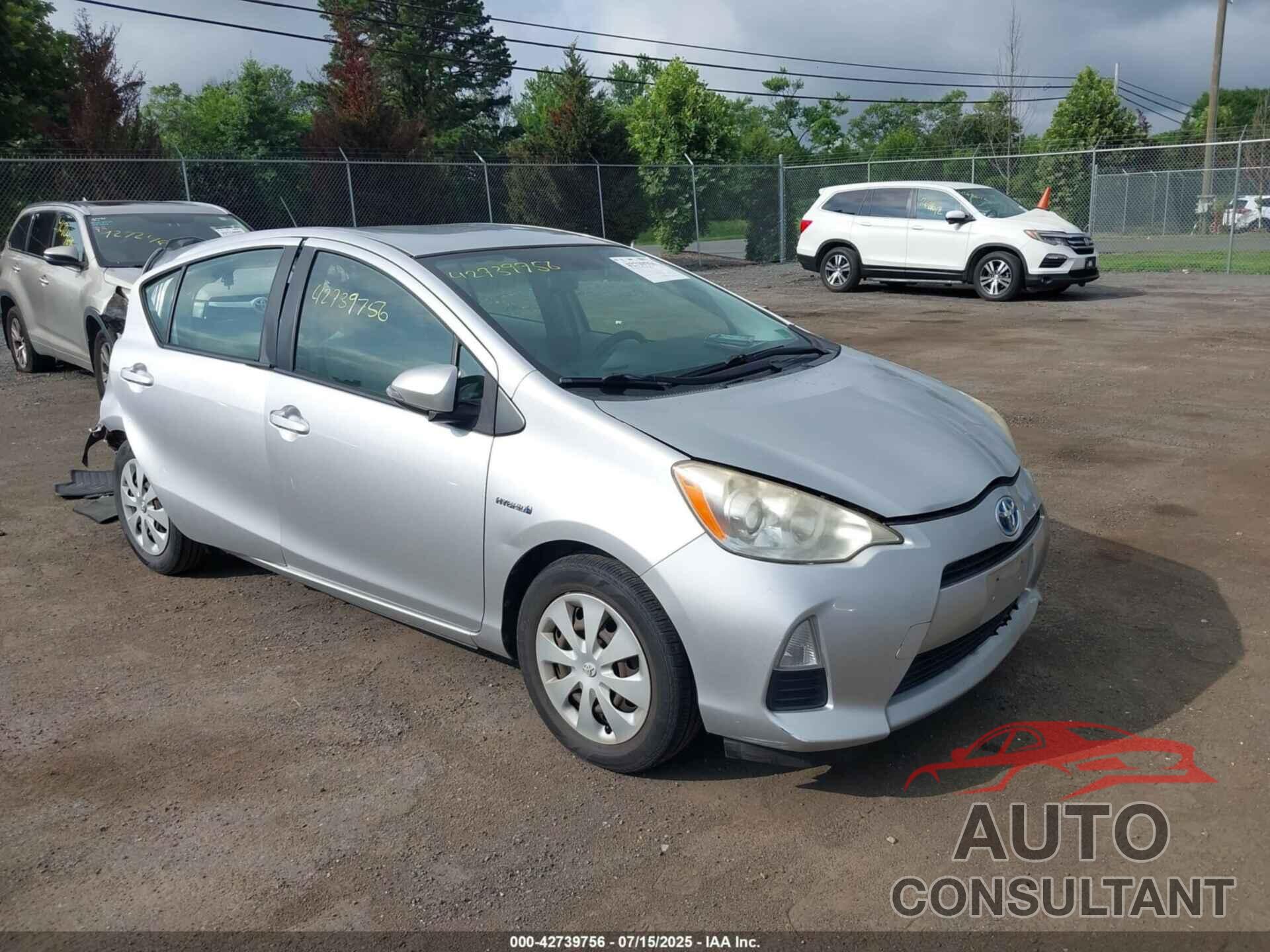 TOYOTA PRIUS C 2012 - JTDKDTB39C1022888
