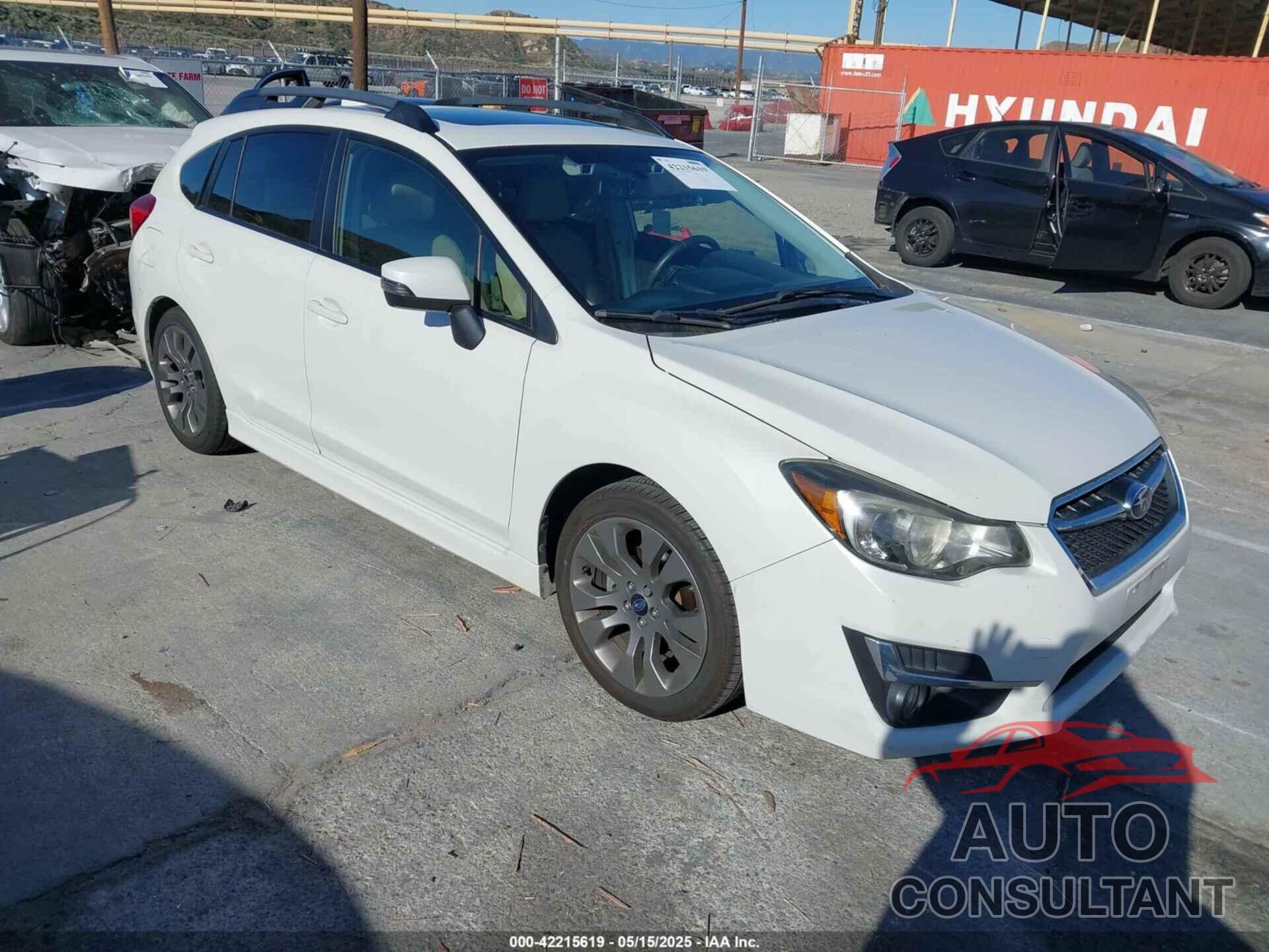 SUBARU IMPREZA 2016 - JF1GPAY64G8347793