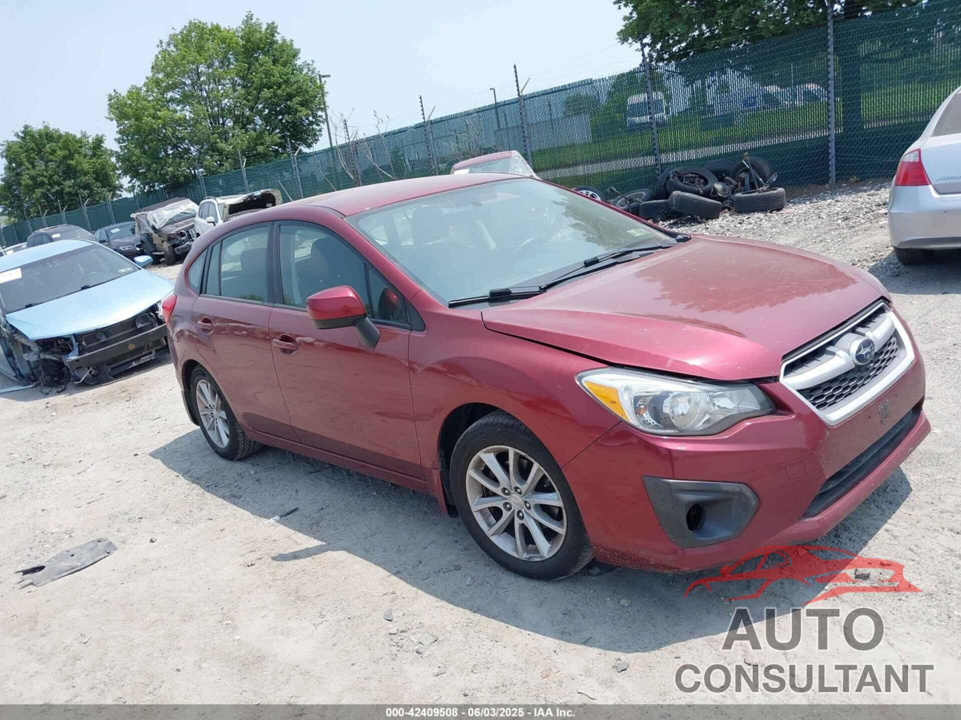 SUBARU IMPREZA 2012 - JF1GPAC62CH209011