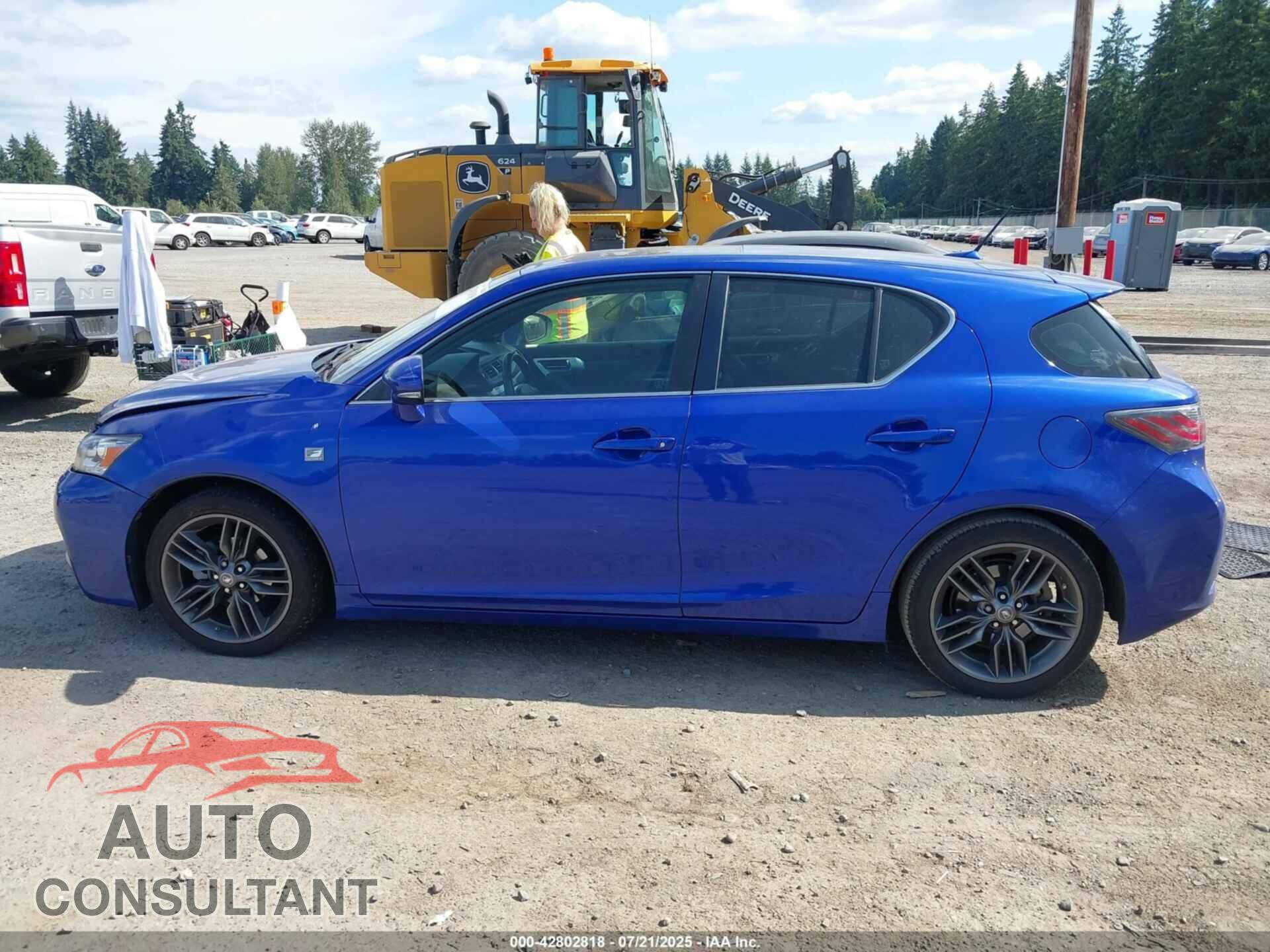 LEXUS CT 200H 2012 - JTHKD5BH1C2073589