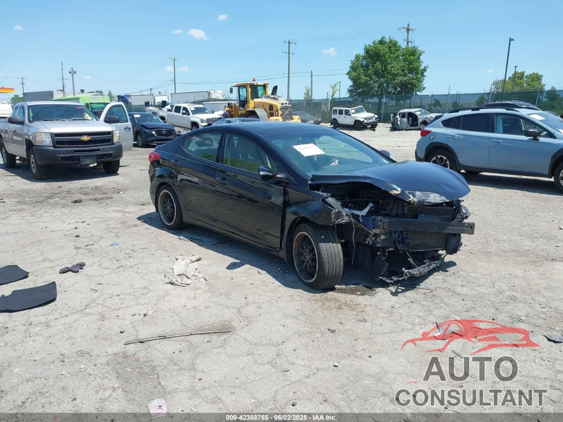 HYUNDAI ELANTRA 2013 - KMHDH4AE0DU930843