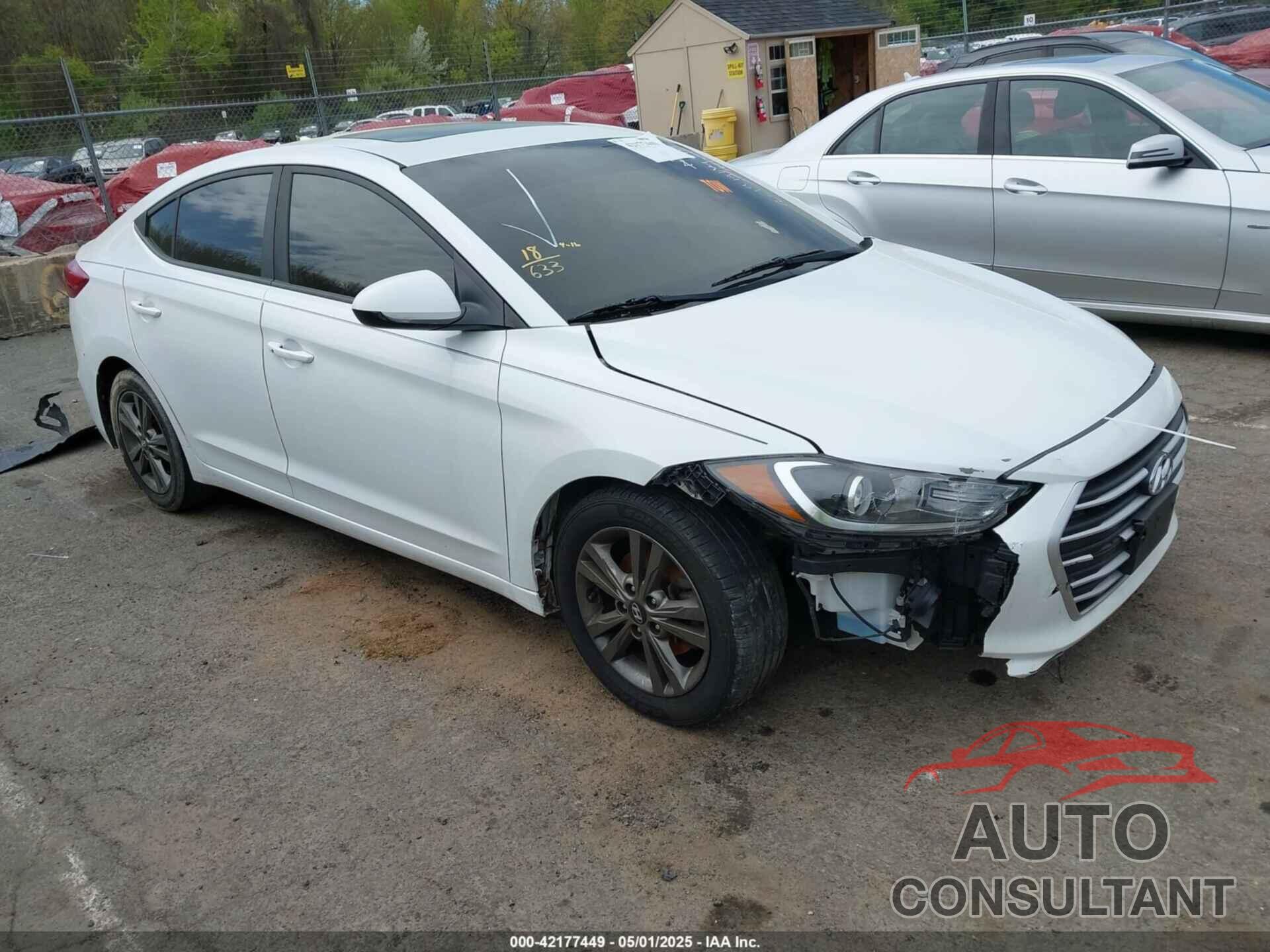 HYUNDAI ELANTRA 2018 - 5NPD84LF1JH297107
