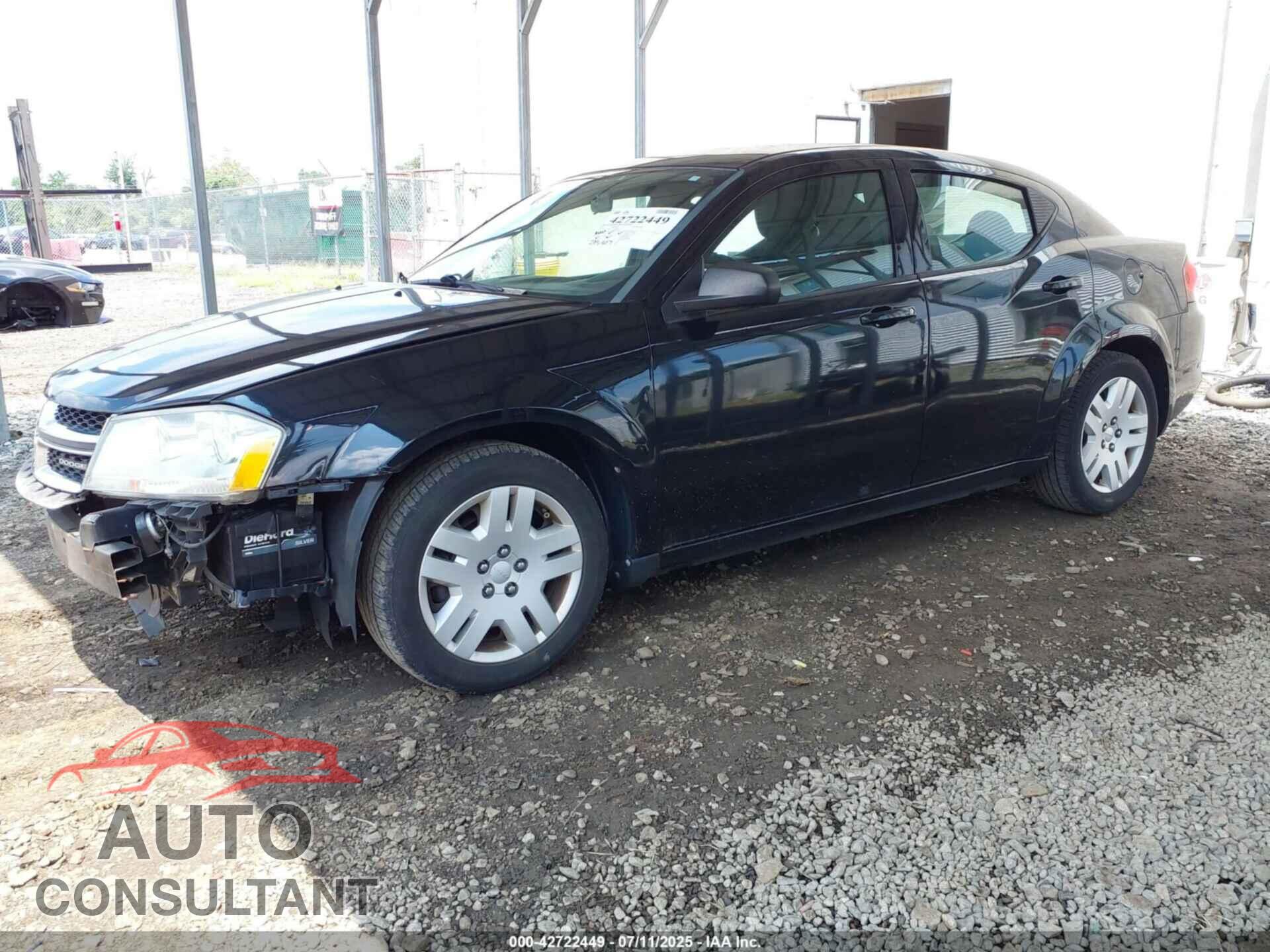 DODGE AVENGER 2012 - 1C3CDZABXCN109888