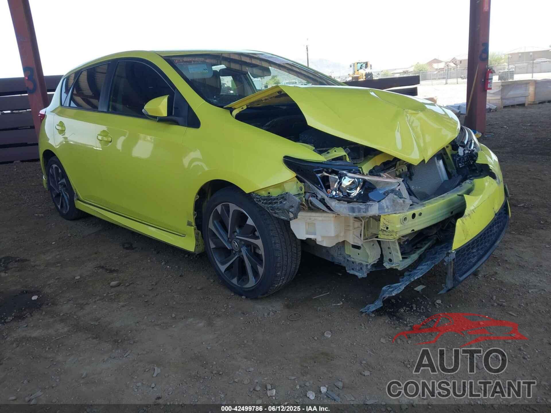 TOYOTA COROLLA IM 2017 - JTNKARJE4HJ537069