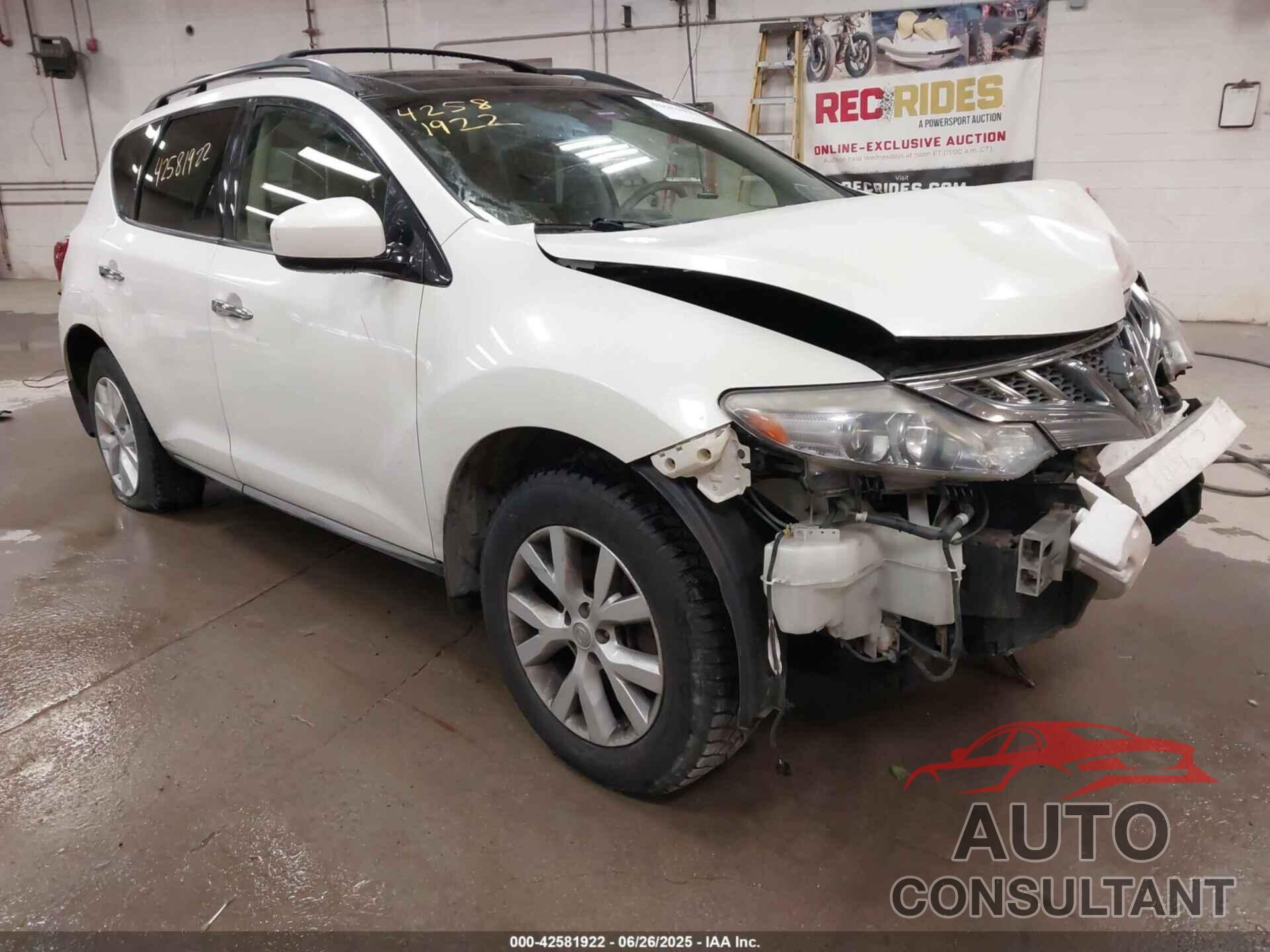 NISSAN MURANO 2012 - JN8AZ1MW0CW227659