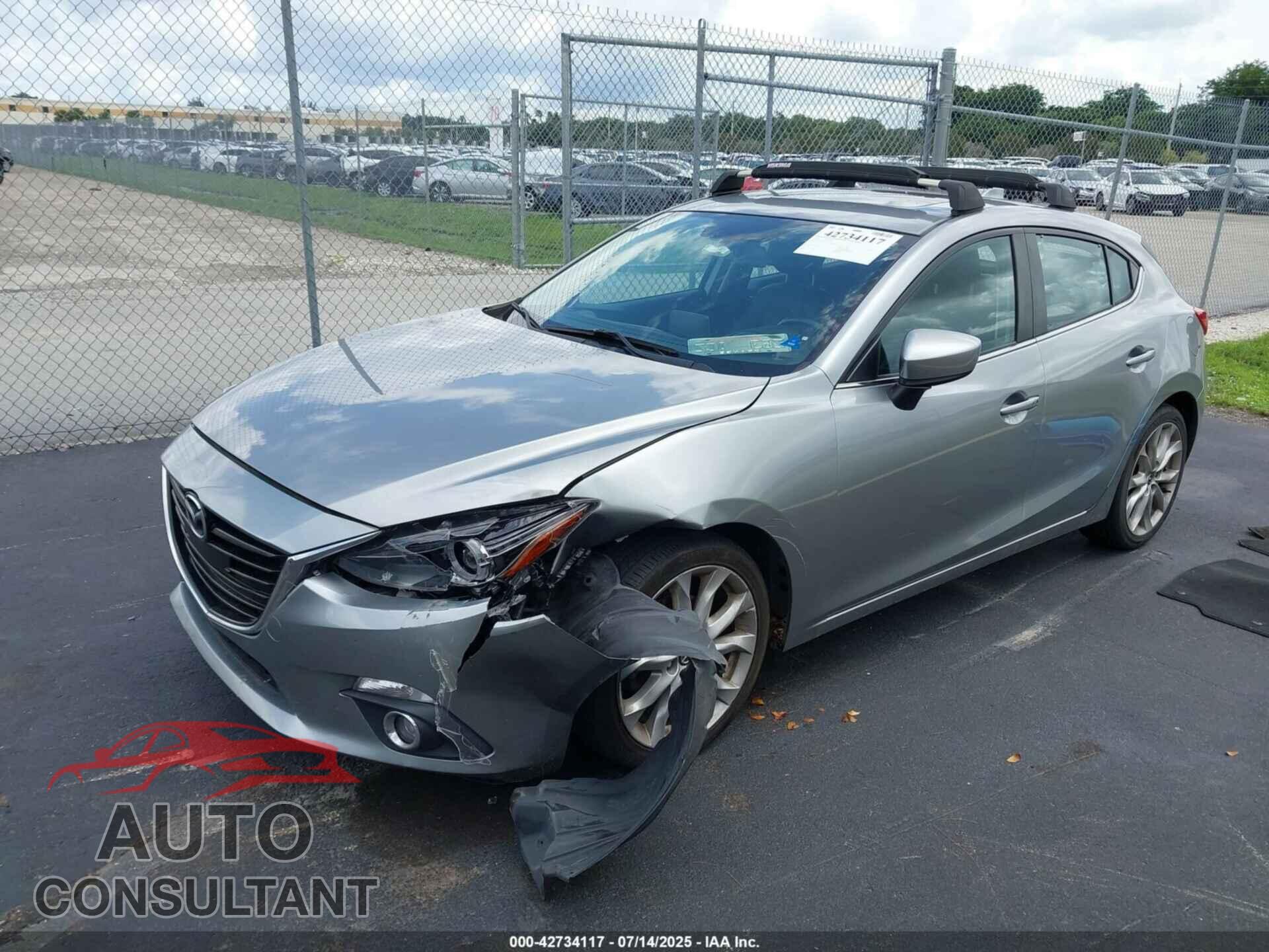 MAZDA MAZDA3 2014 - JM1BM1M33E1114809