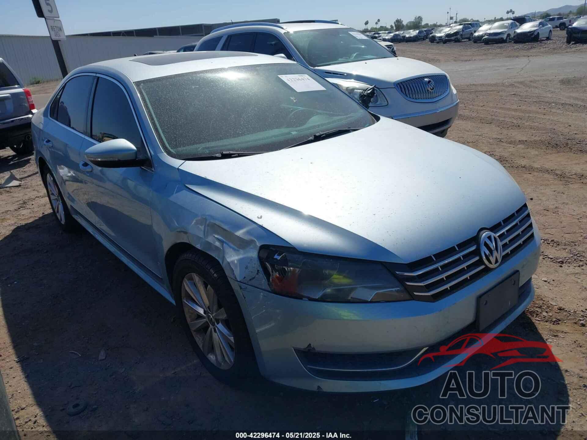 VOLKSWAGEN PASSAT 2012 - 1VWCH7A33CC029418