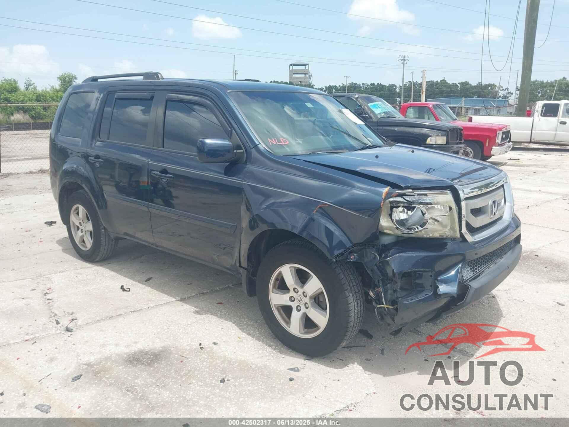 HONDA PILOT 2011 - 5FNYF3H7XBB055645
