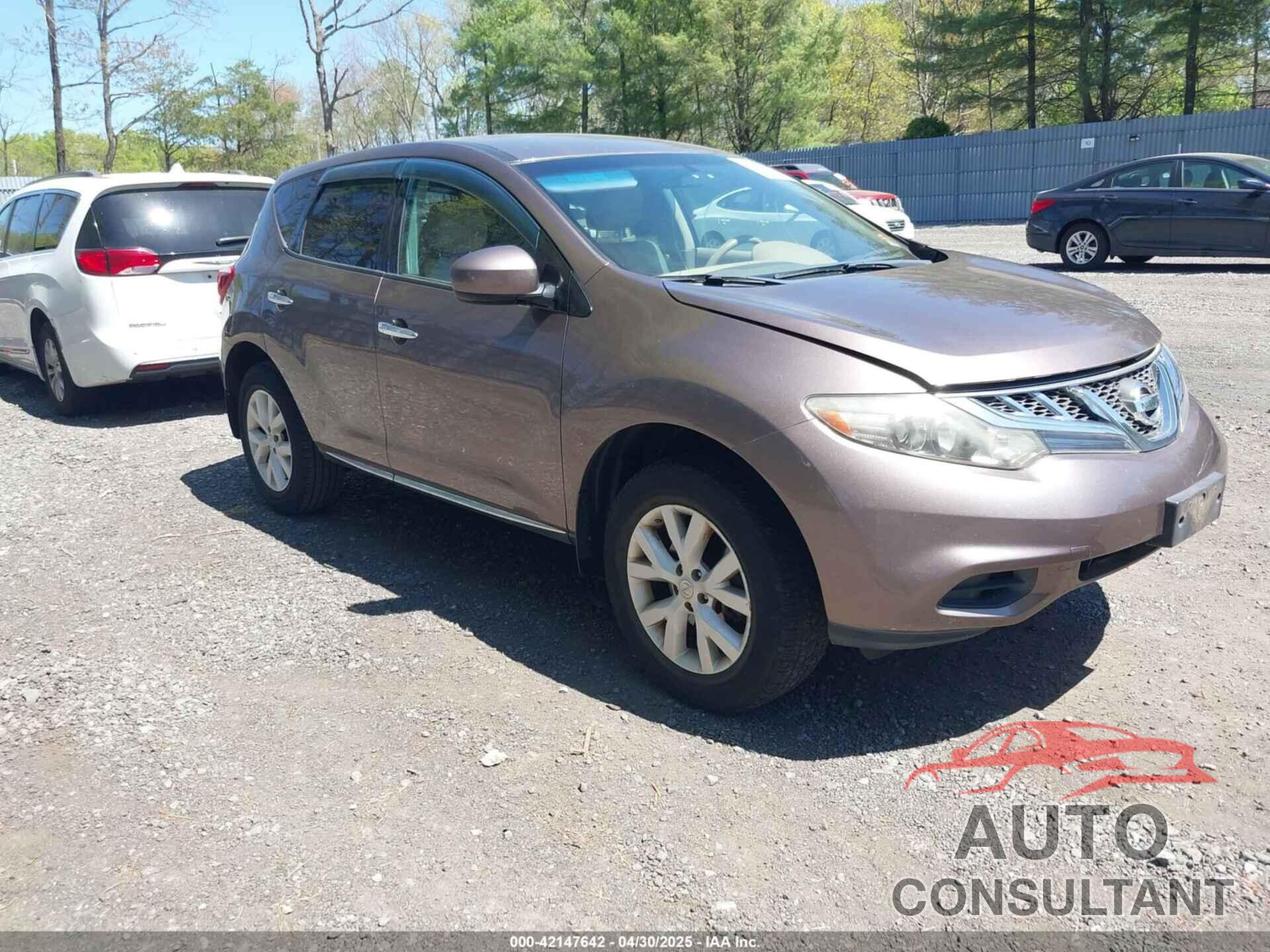 NISSAN MURANO 2011 - JN8AZ1MW9BW161174