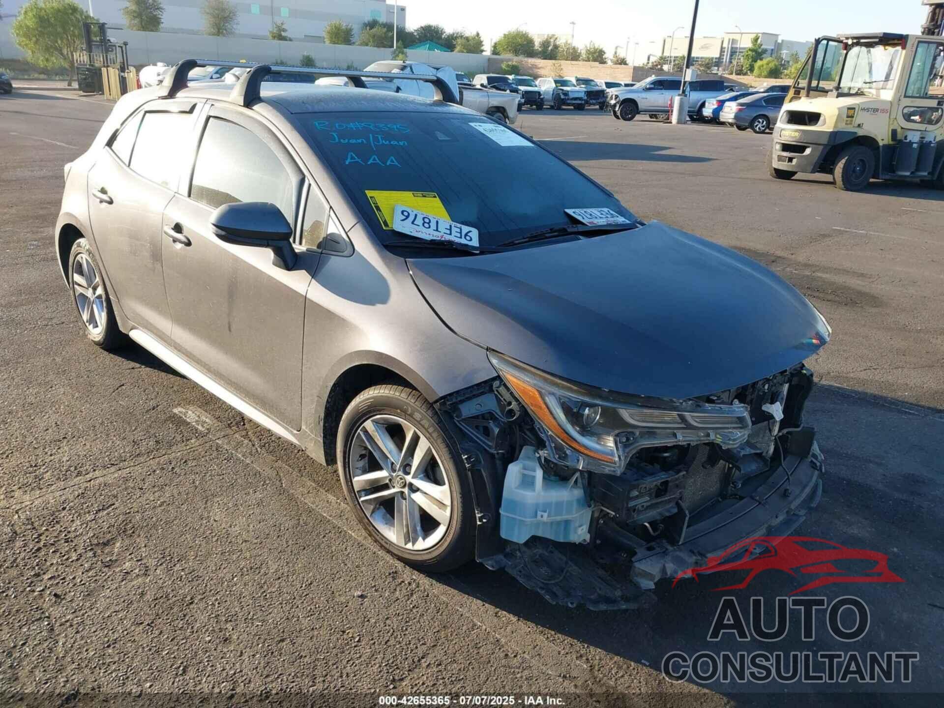 TOYOTA COROLLA 2021 - JTND4MBE7M3118374