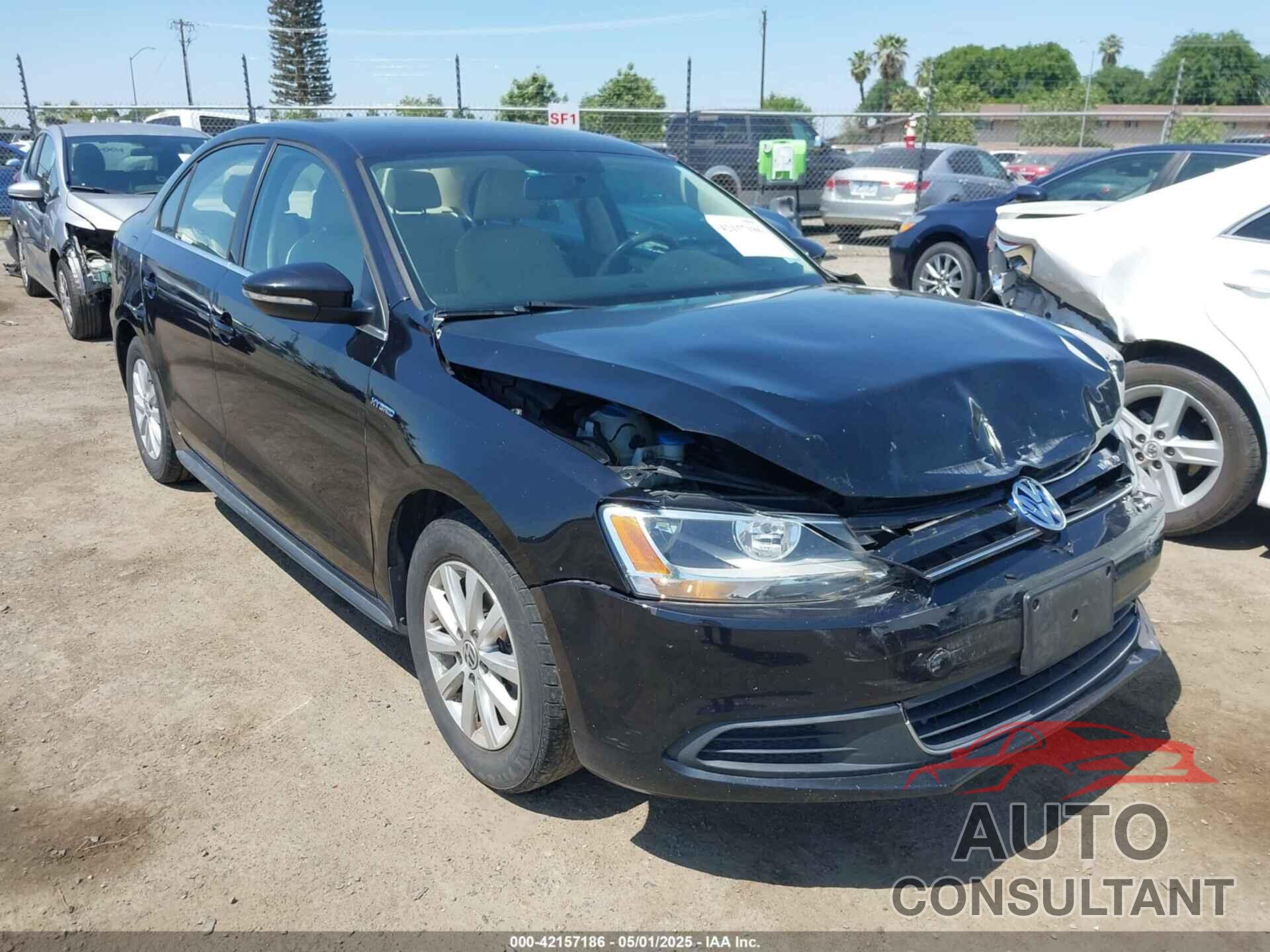 VOLKSWAGEN JETTA HYBRID 2014 - 3VW637AJ6EM224814
