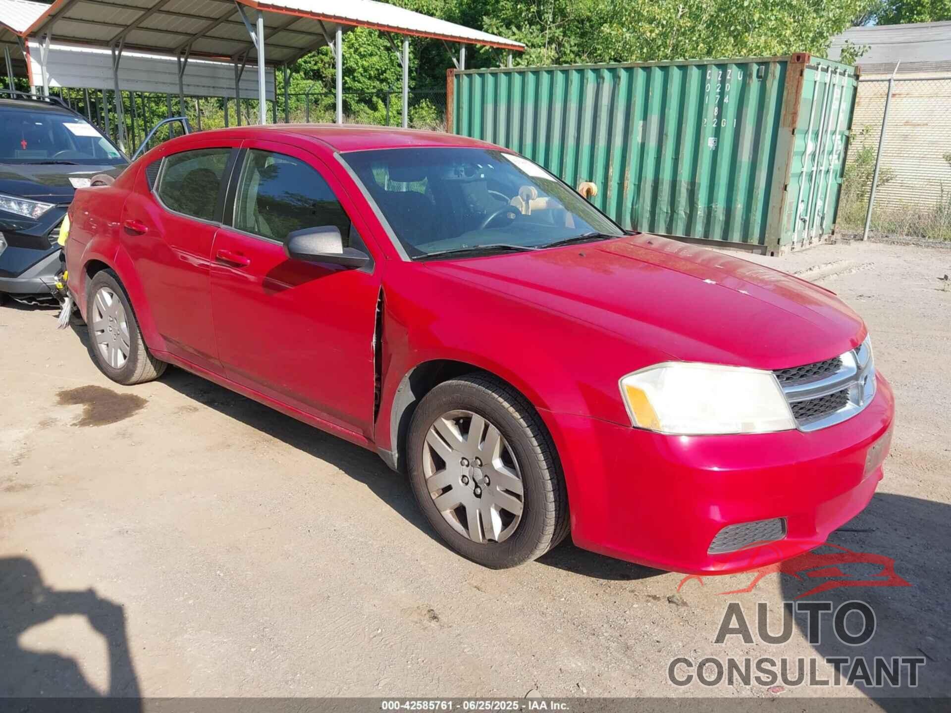DODGE AVENGER 2013 - 1C3CDZAB0DN548020