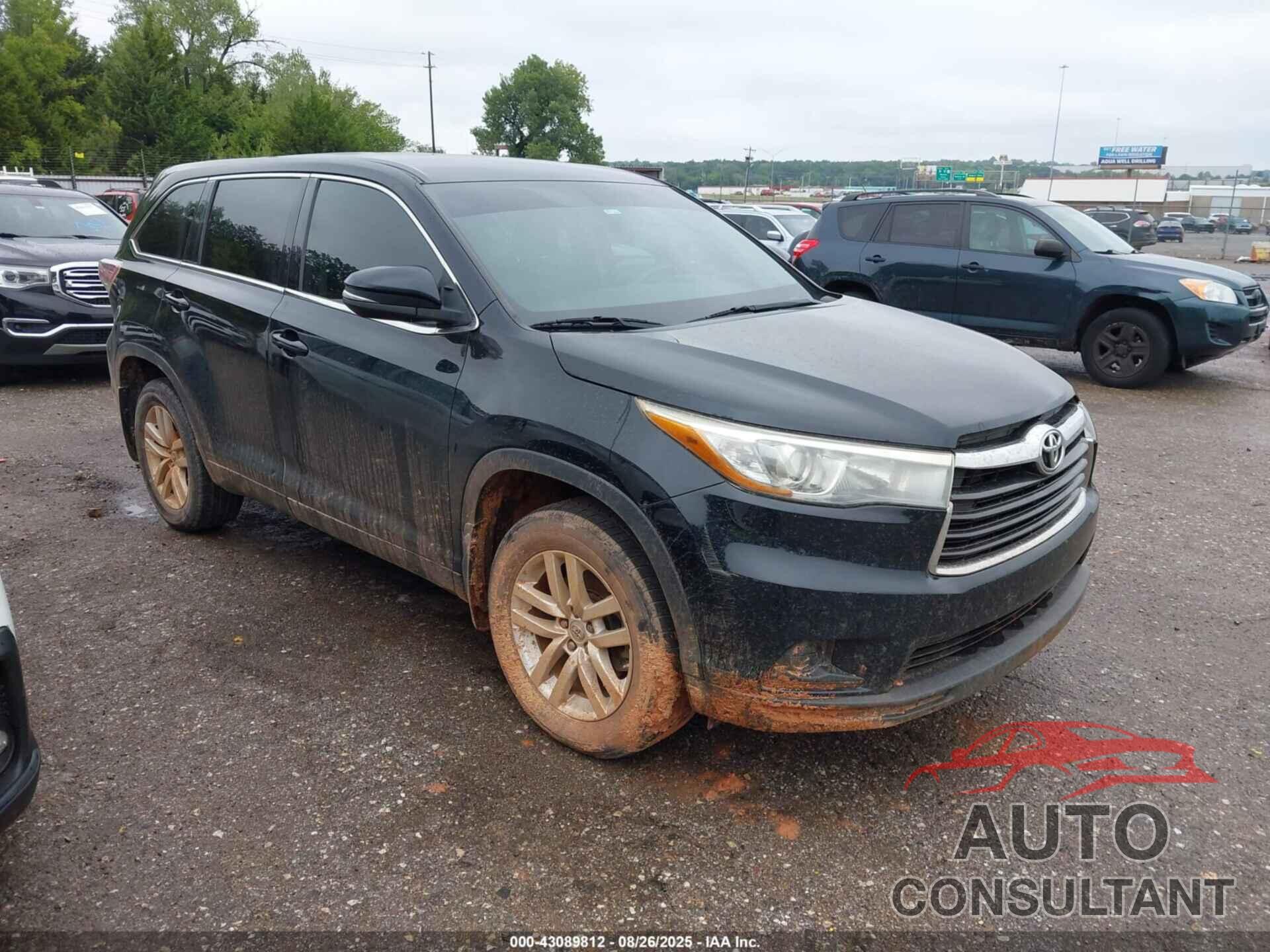 TOYOTA HIGHLANDER 2015 - 5TDZARFH5FS010602
