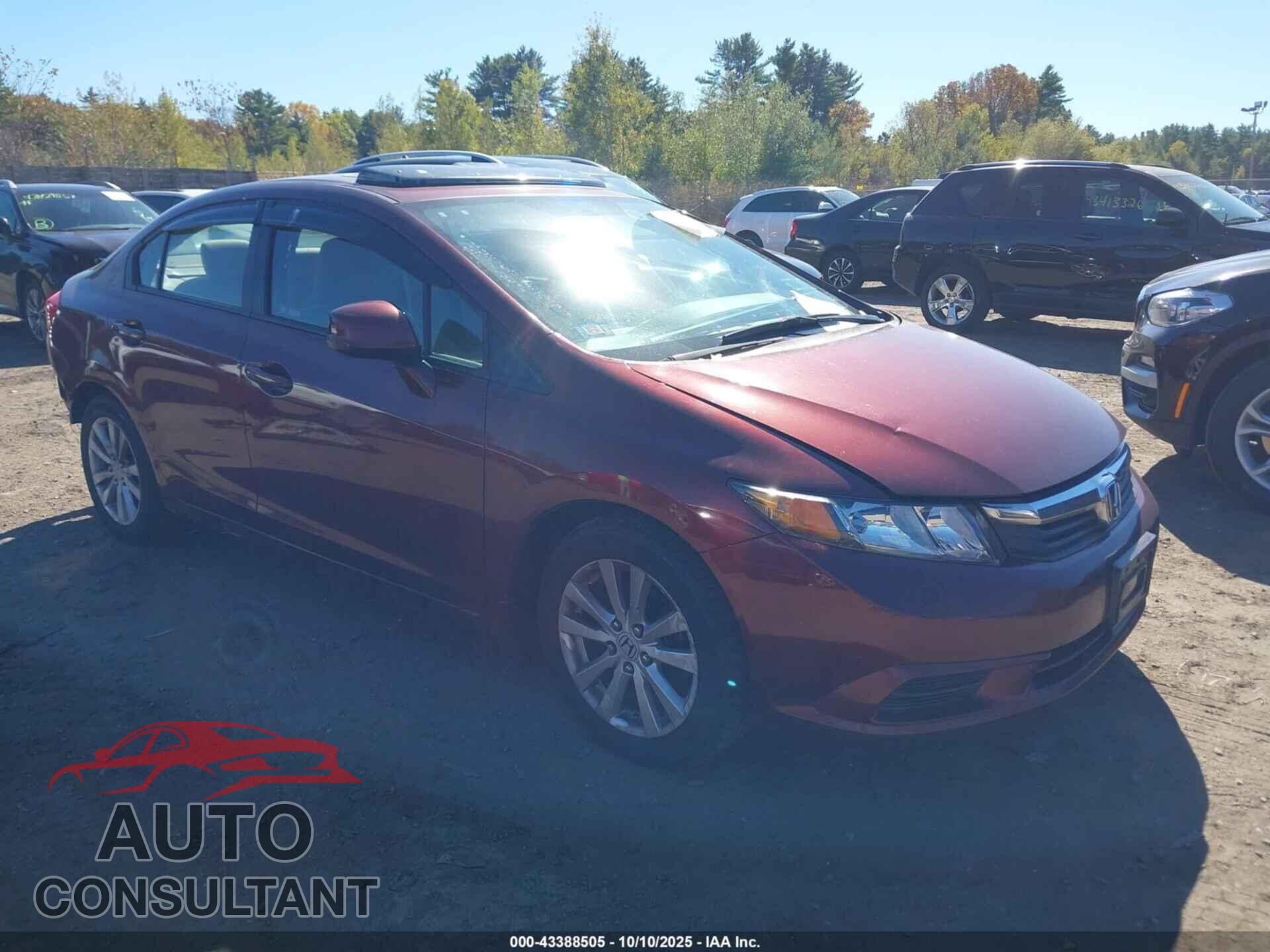 HONDA CIVIC 2012 - 2HGFB2F86CH534800