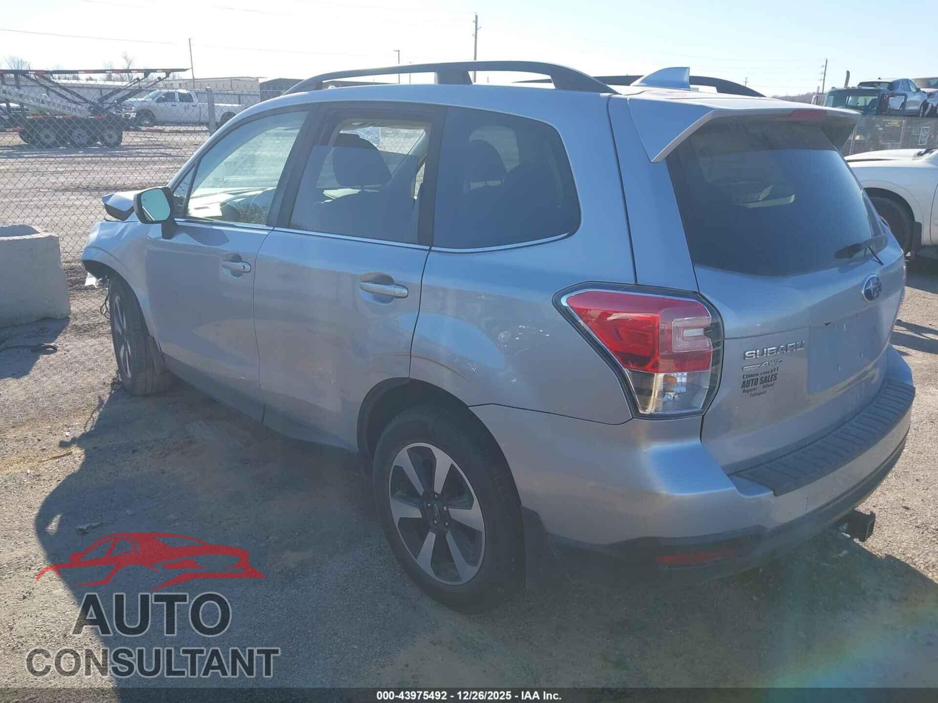 SUBARU FORESTER 2017 - JF2SJAJC9HH509510
