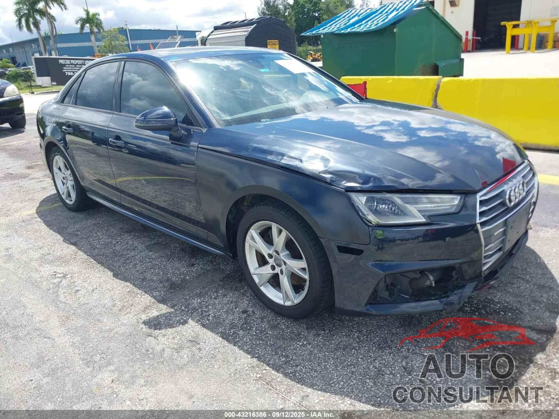 AUDI A4 2018 - WAUKMAF42JN003058