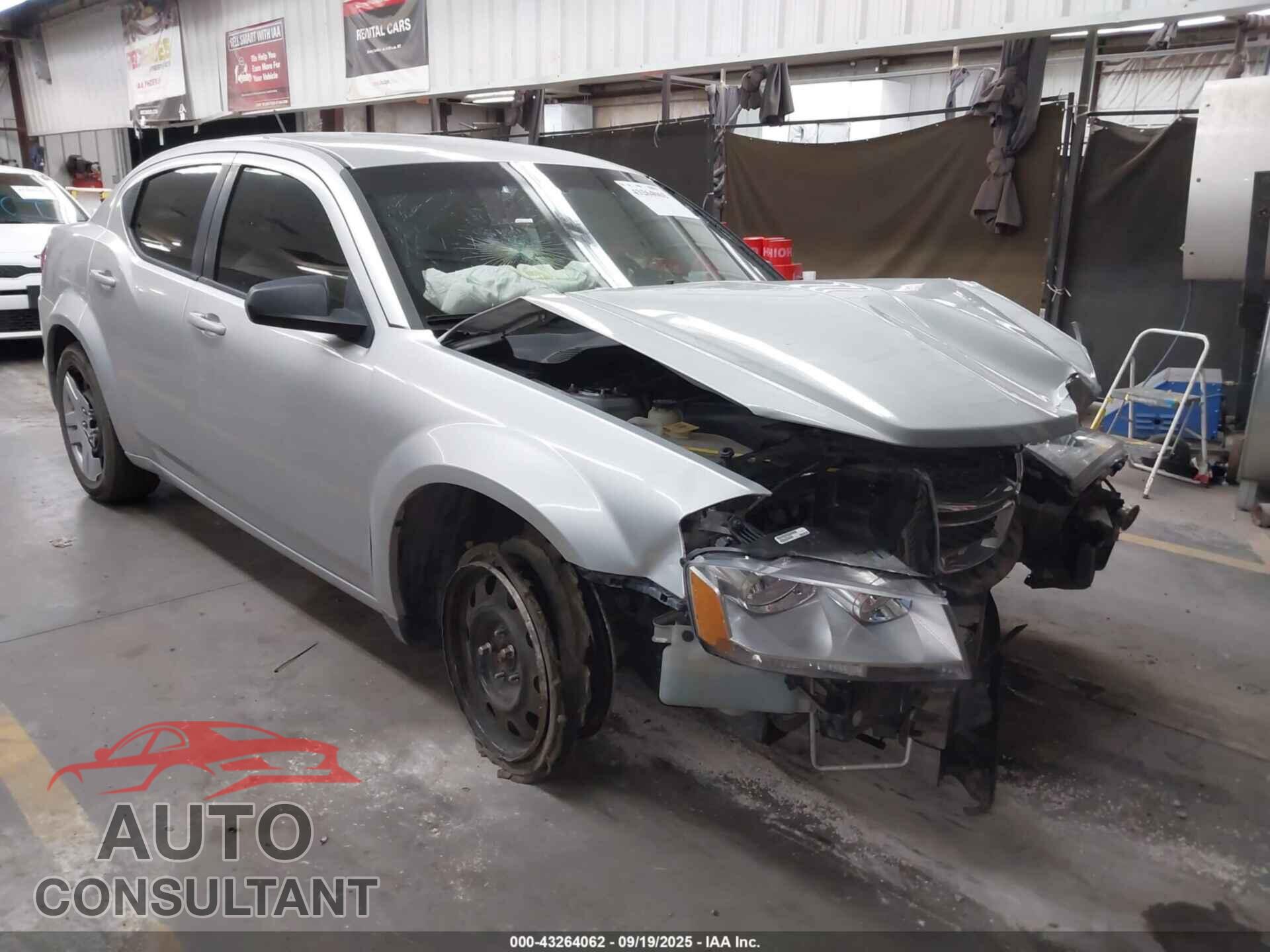 DODGE AVENGER 2012 - 1C3CDZAB3CN211954