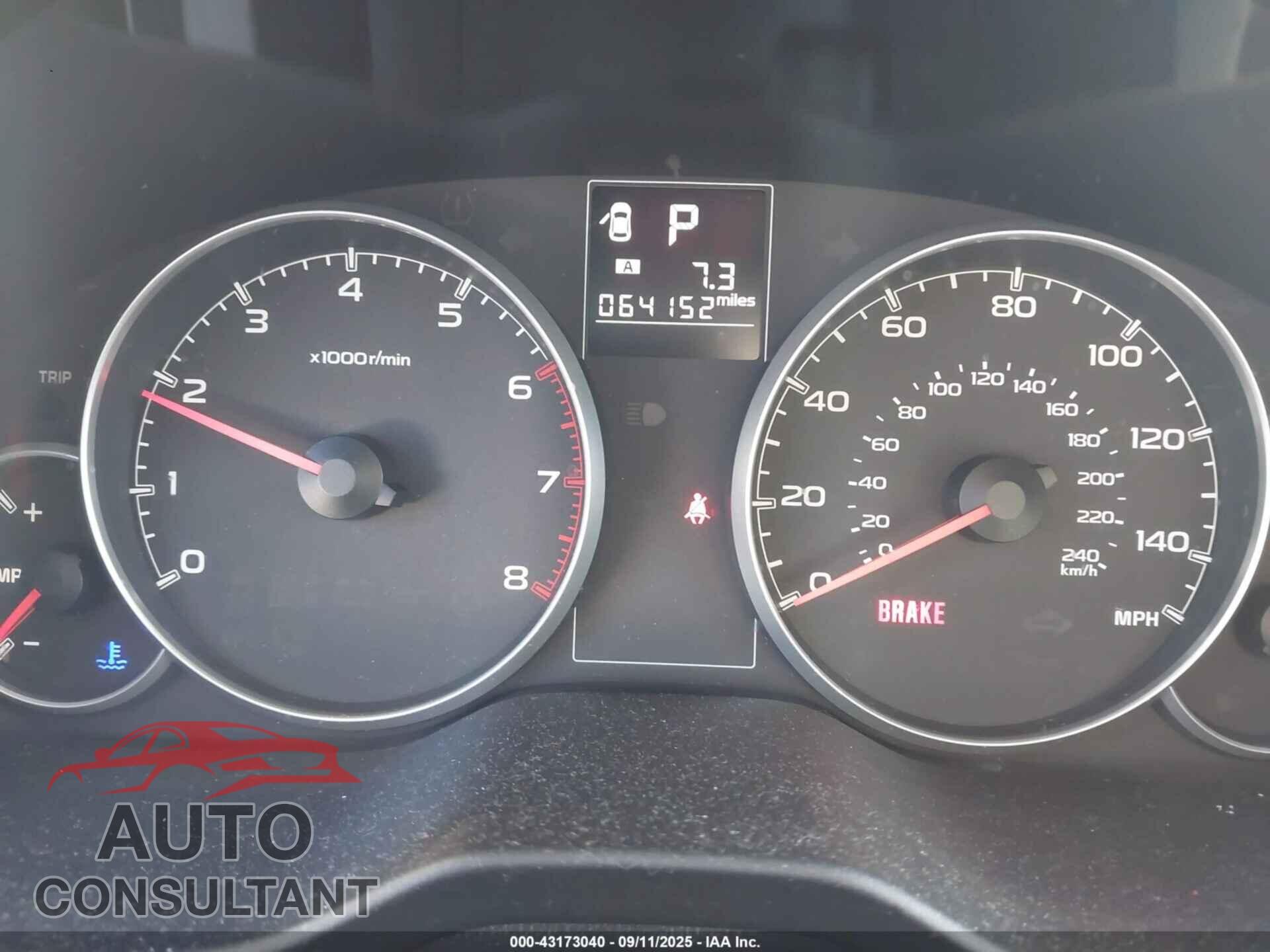 SUBARU OUTBACK 2014 - 4S4BRCCC8E3265126