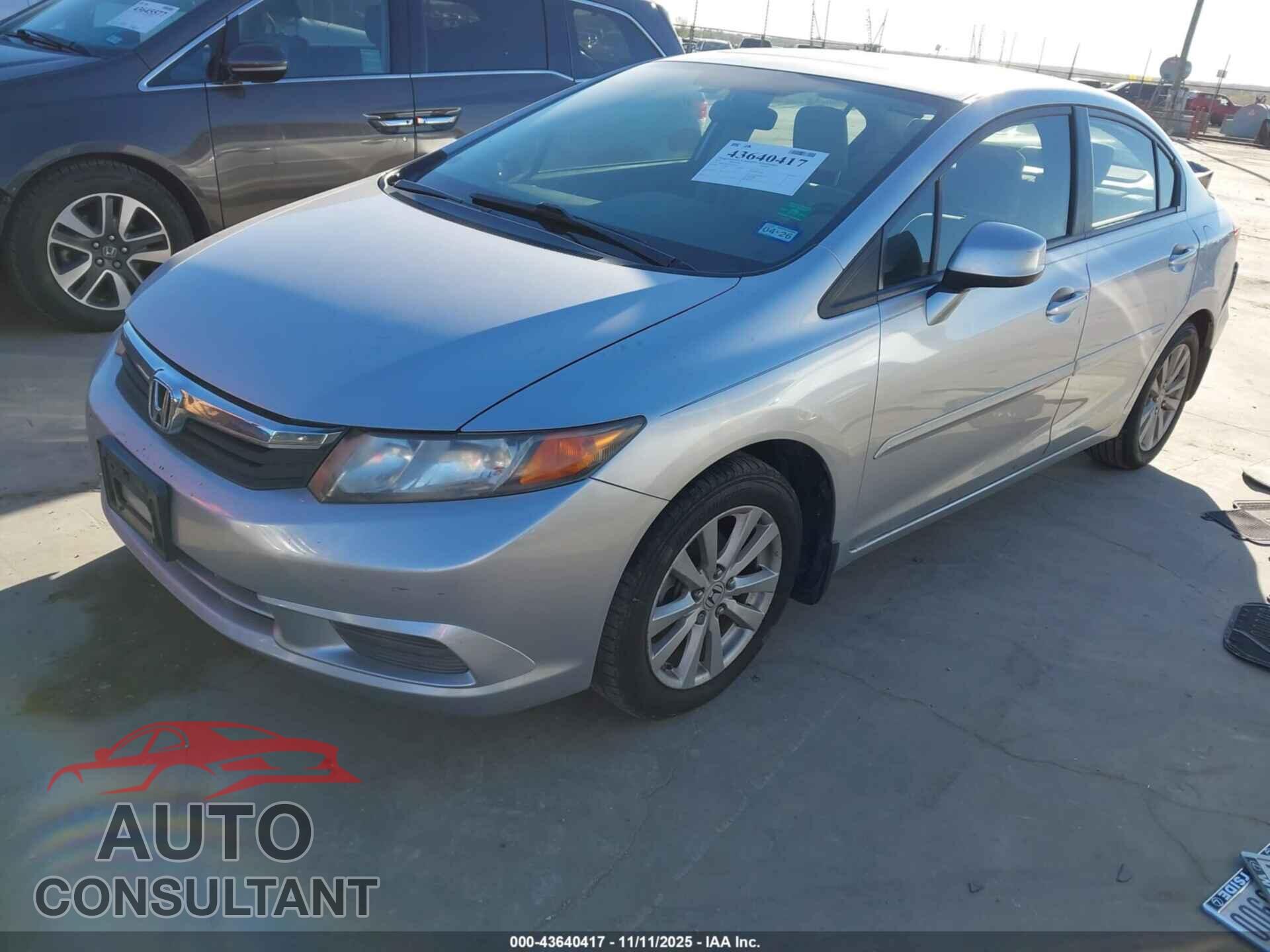HONDA CIVIC 2012 - JHMFB2F89CS006237