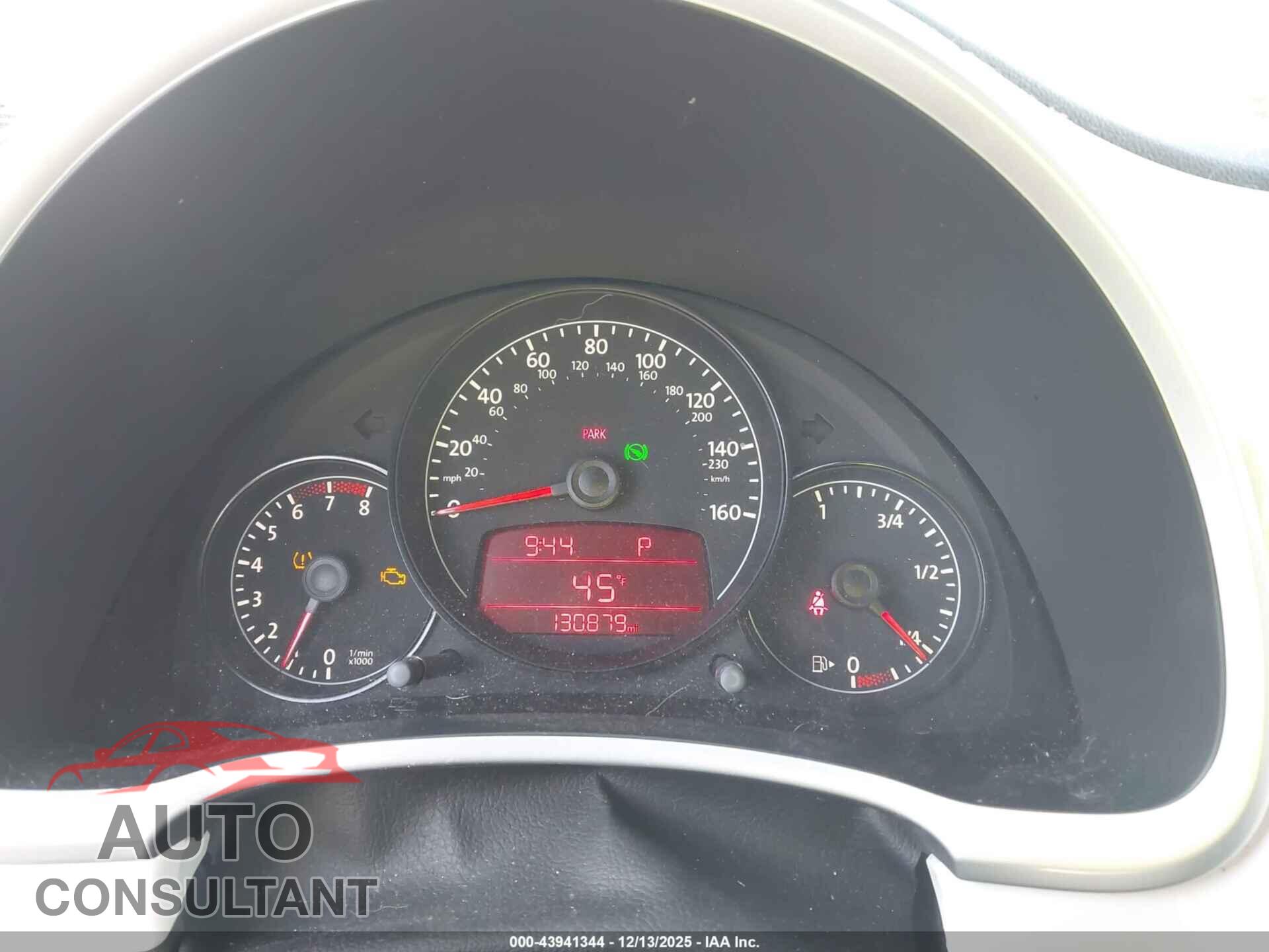 VOLKSWAGEN BEETLE 2012 - 3VWJP7AT5CM619192
