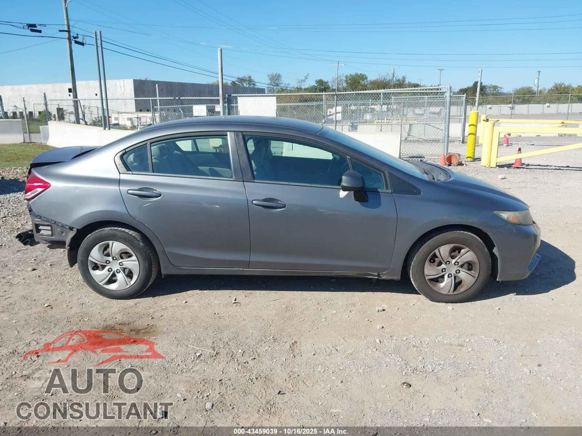HONDA CIVIC 2013 - 19XFB2F58DE080504