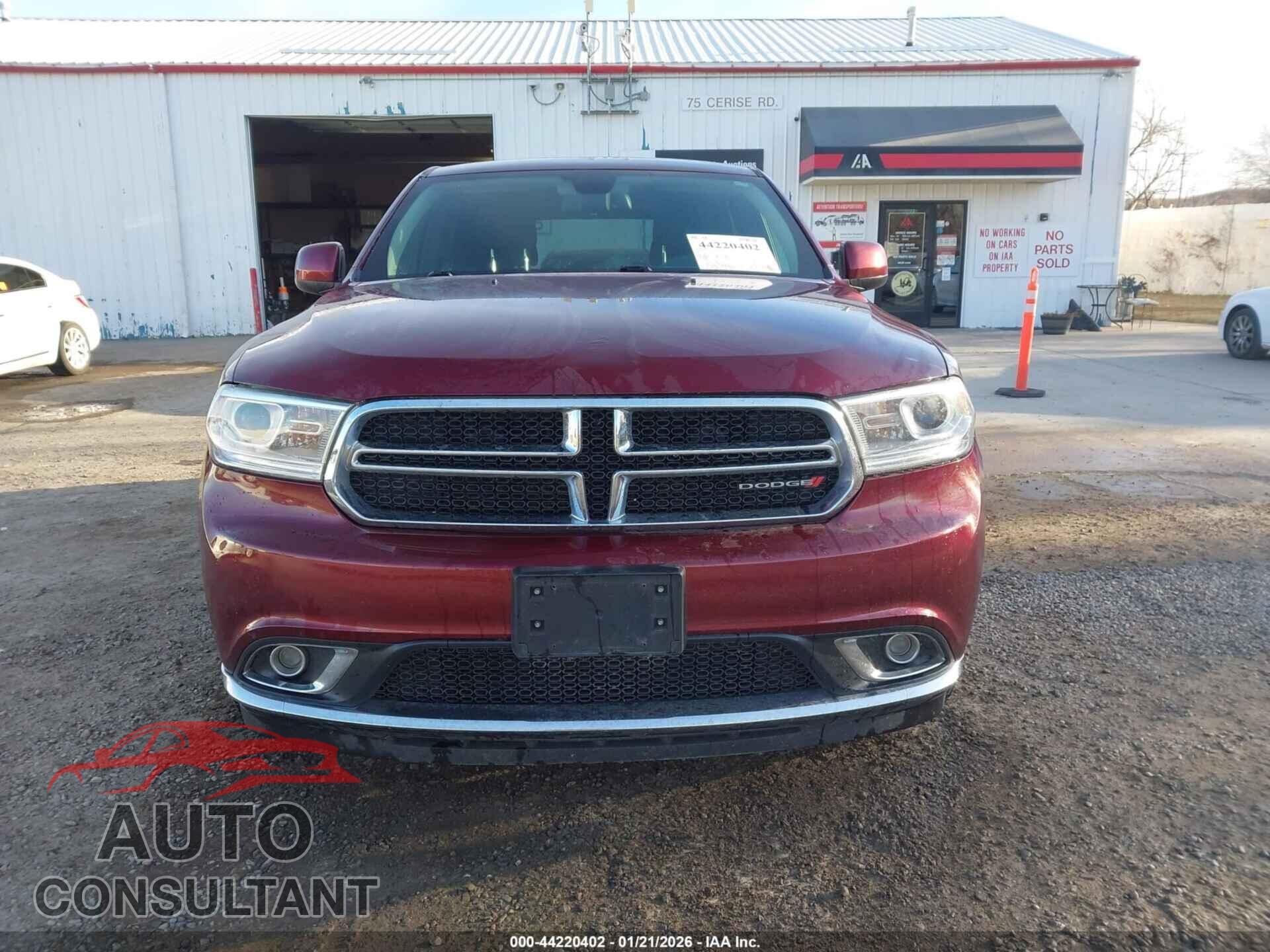 DODGE DURANGO 2016 - 1C4RDJAG5GC503223