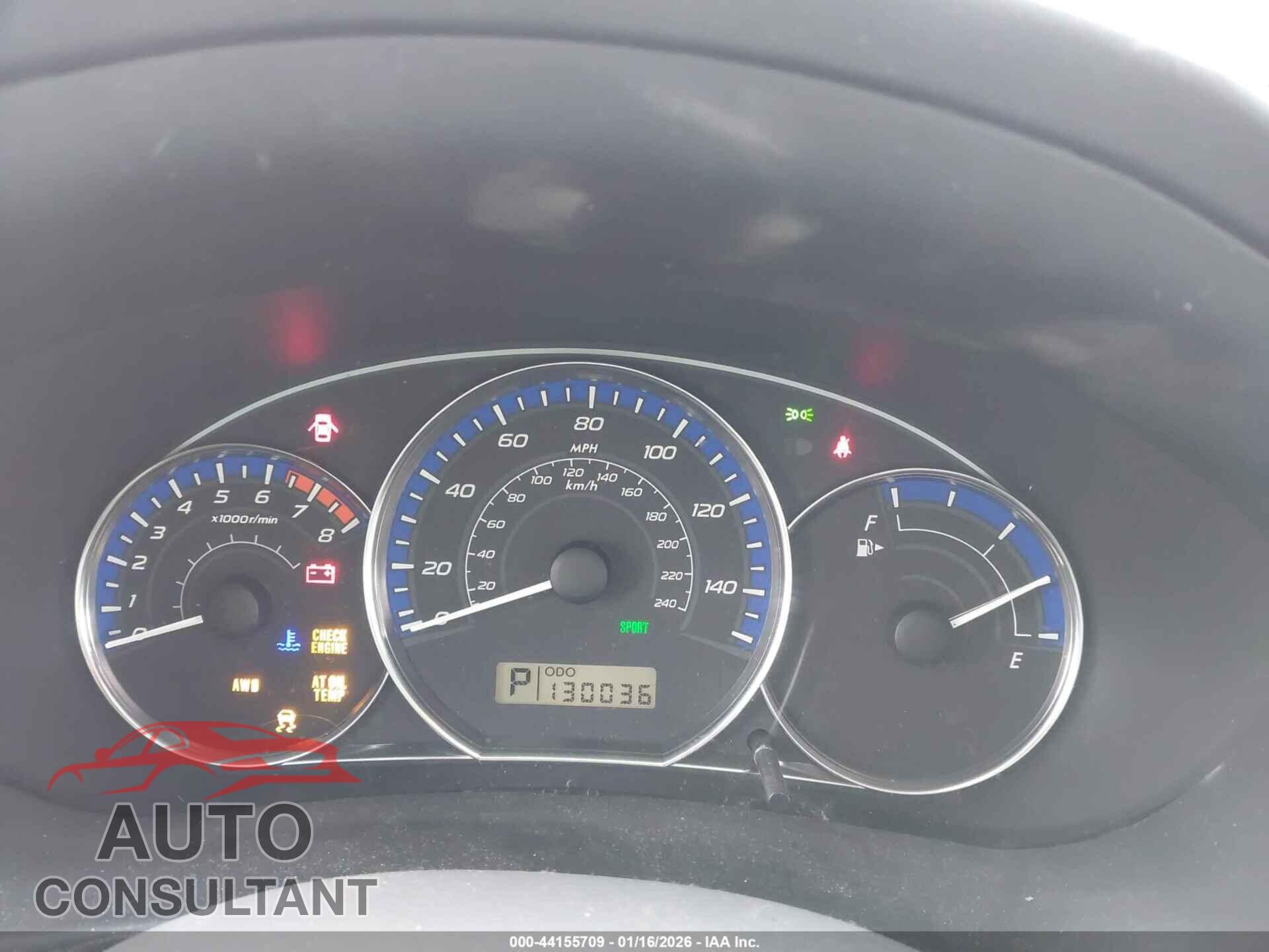 SUBARU FORESTER 2012 - JF2SHABC3CH440171