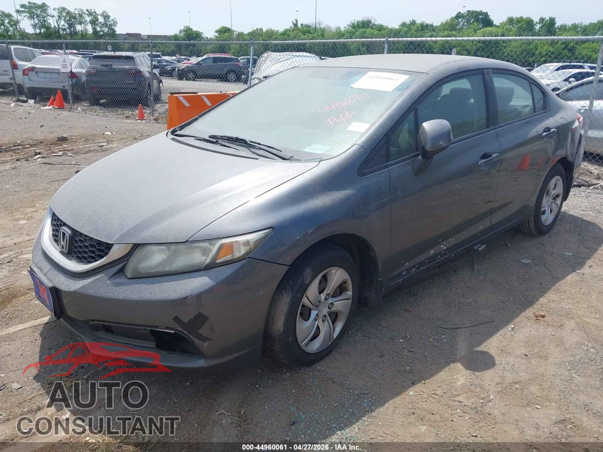 HONDA CIVIC 2013 - 2HGFB2F51DH301883