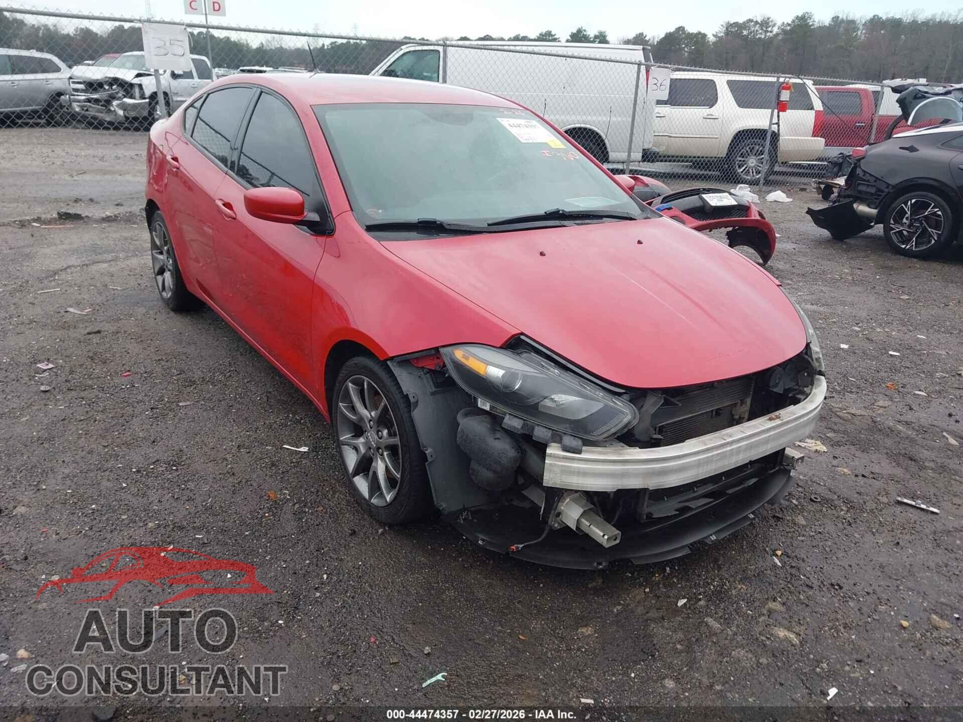 DODGE DART 2014 - 1C3CDFBB7ED865300
