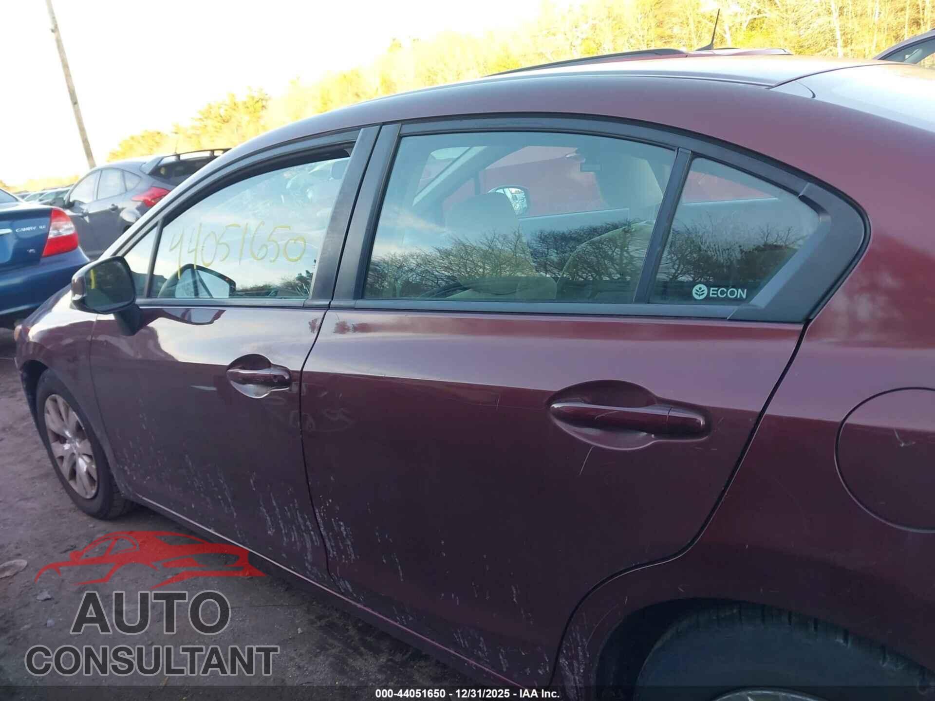 HONDA CIVIC 2012 - 2HGFB2F5XCH552660