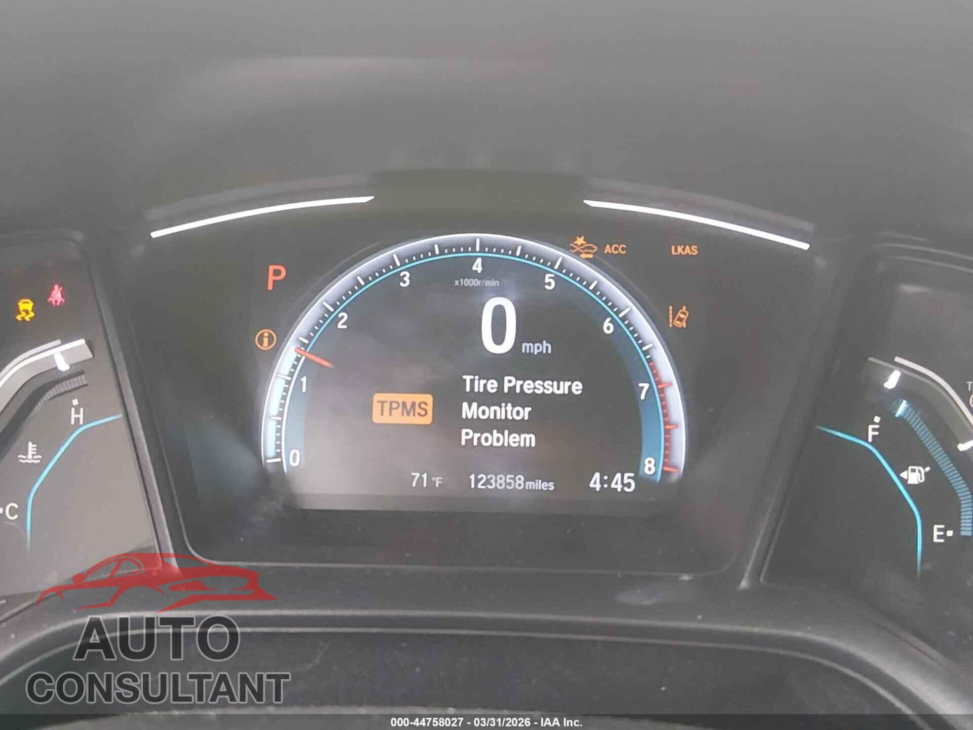 HONDA CIVIC 2019 - 2HGFC2F60KH529120