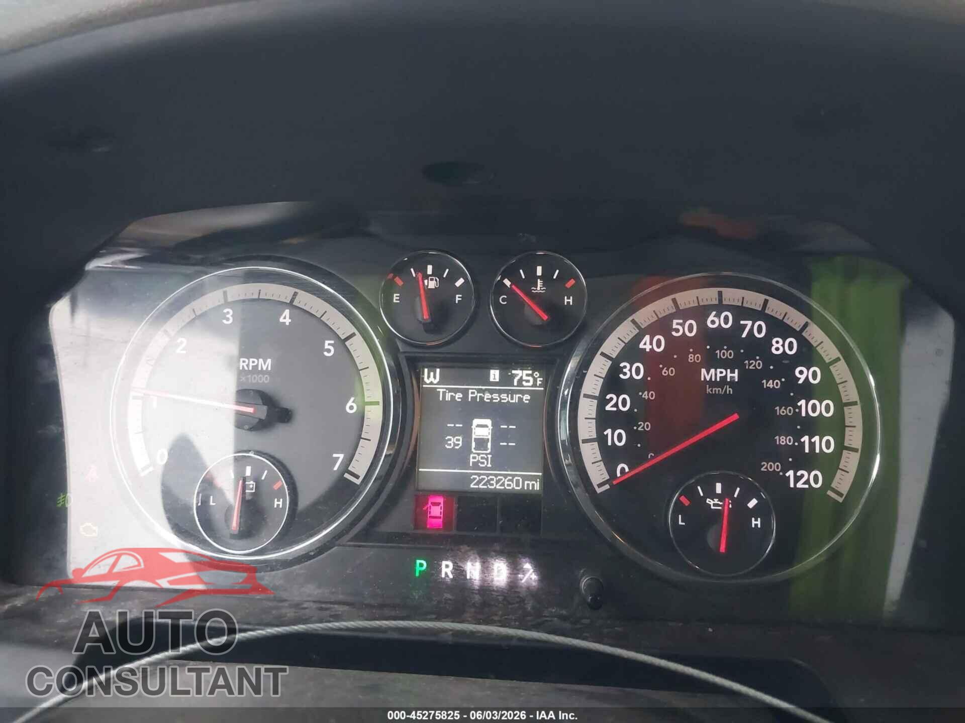 DODGE RAM 1500 2010 - 1D7RV1GP4AS130263