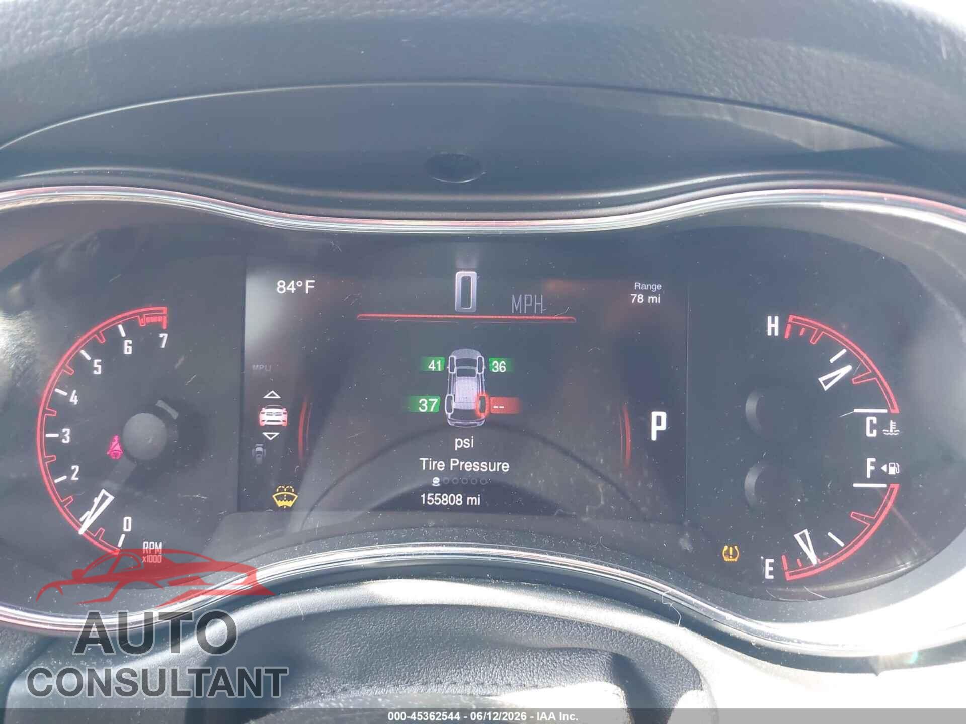 DODGE DURANGO 2015 - 1C4RDJEG1FC236588