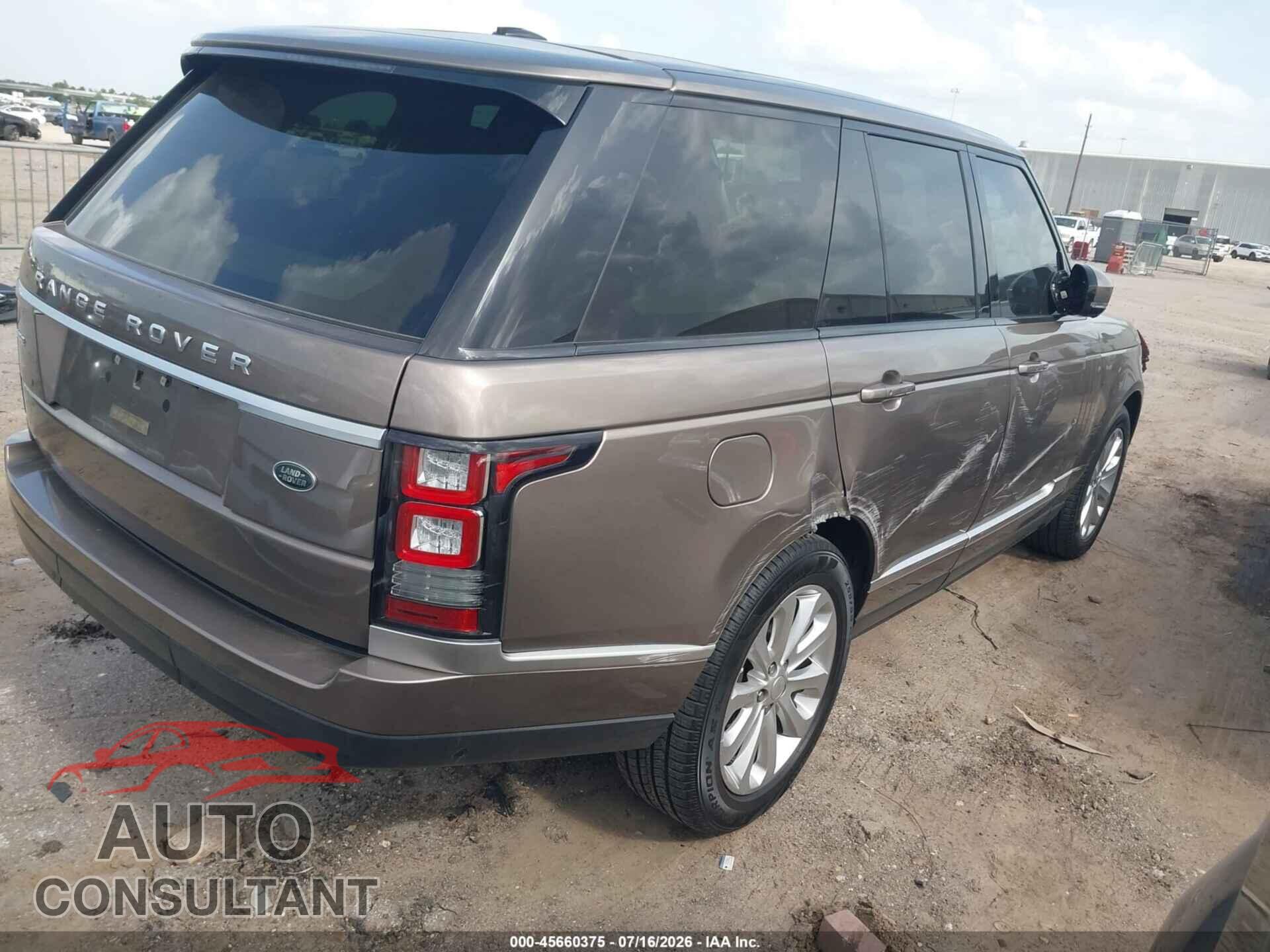 LAND ROVER RANGE ROVER 2015 - SALGS2VFXFA215446