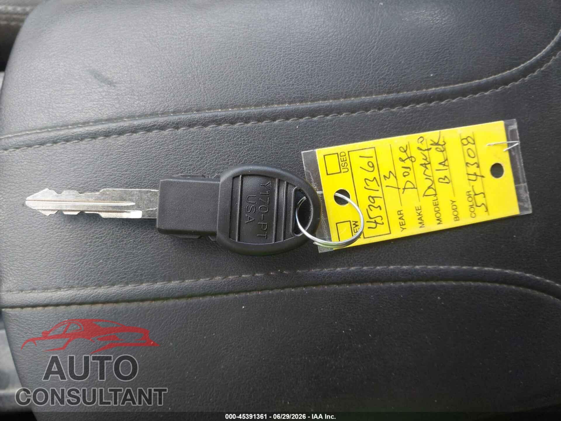 DODGE DURANGO 2013 - 1C4RDJDG5DC554308