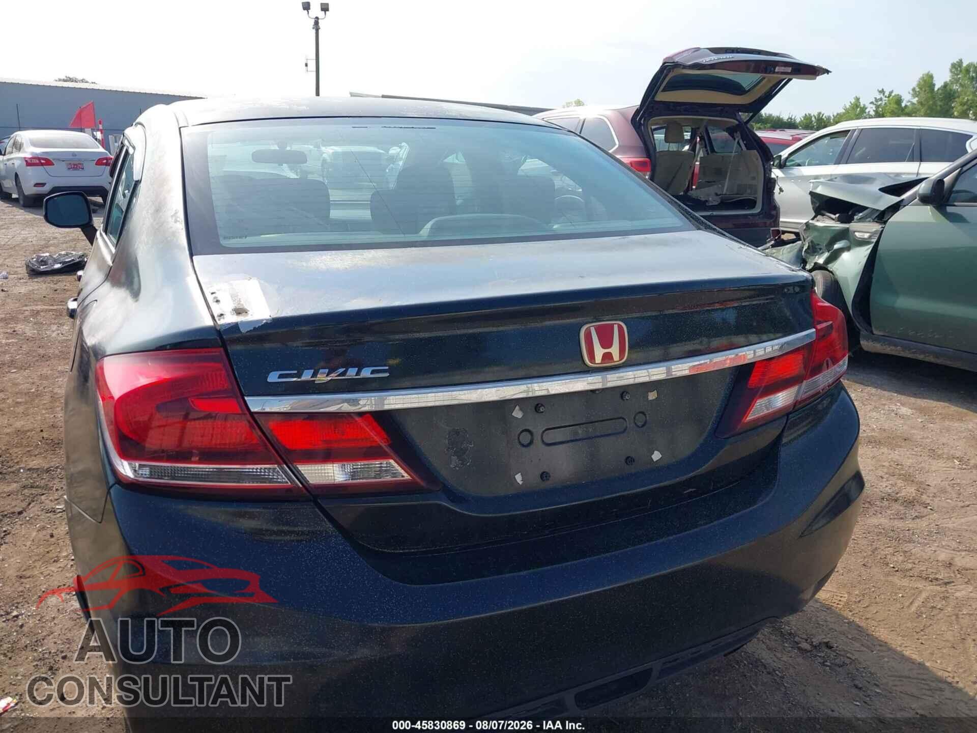 HONDA CIVIC 2013 - 19XFB2F54DE249191